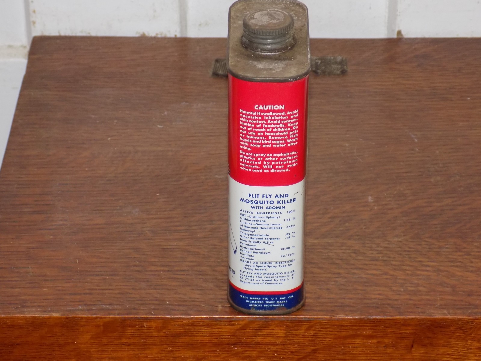 Vintage ESSO Flit Fly and Mosquito Killer EMPTY 1 Pint Can