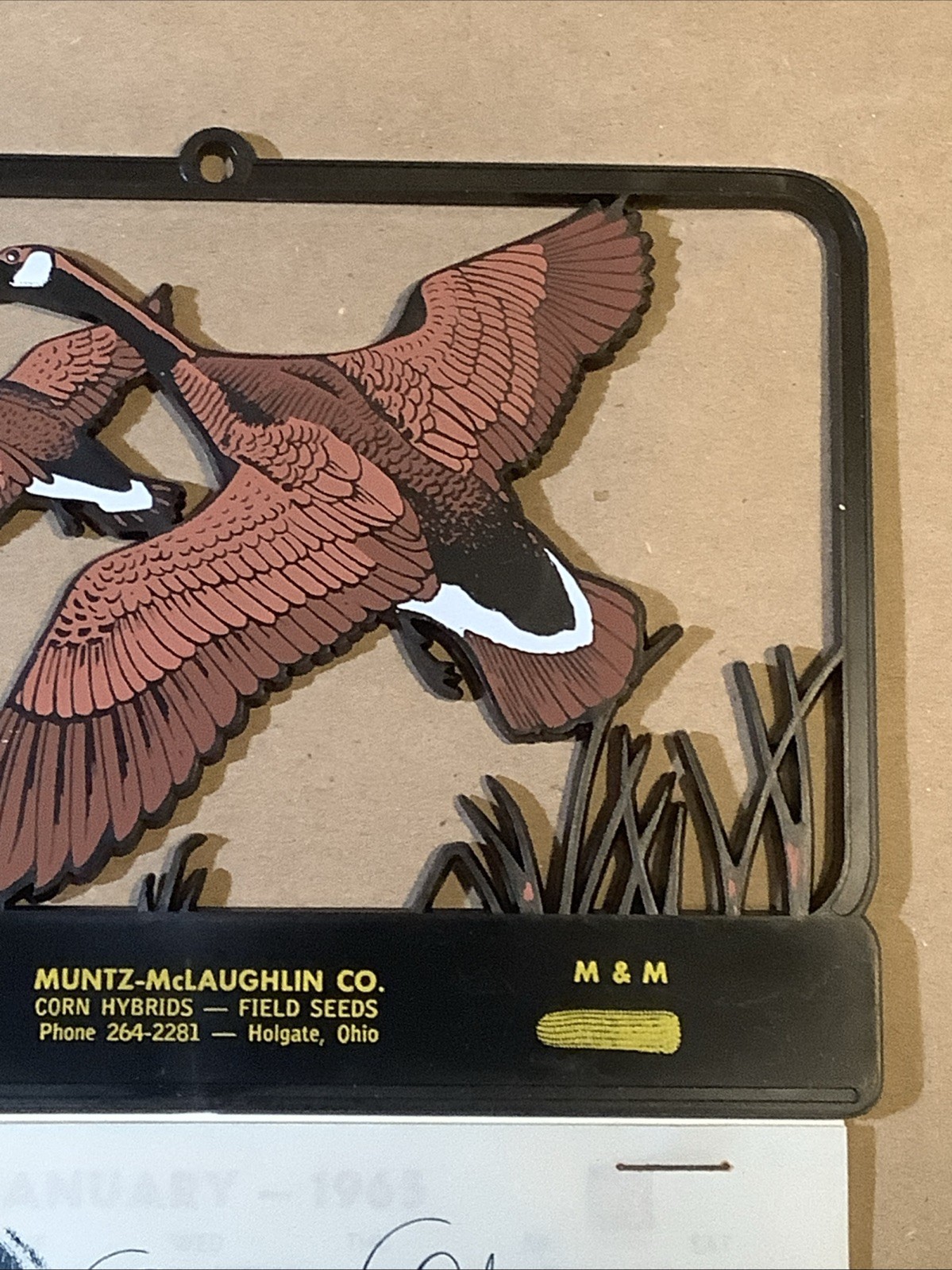 1964 Muntz-McLaughlin Co. Calendar Canada Geese Holgate OH INV-AA23