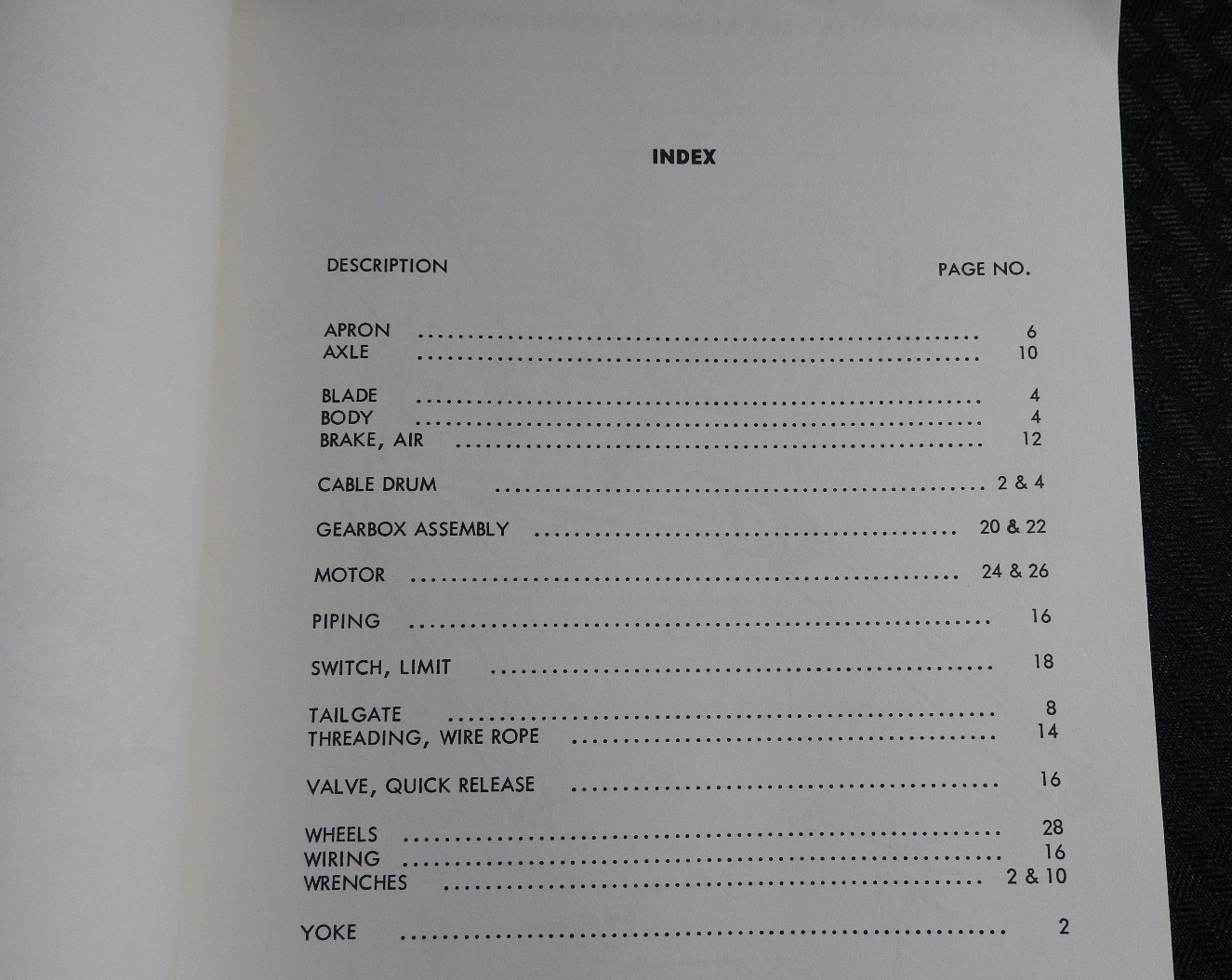 1956 LW LeTourneau-Westinghouse Model « D Scraper » Parts Catalog Manual NOS NICE