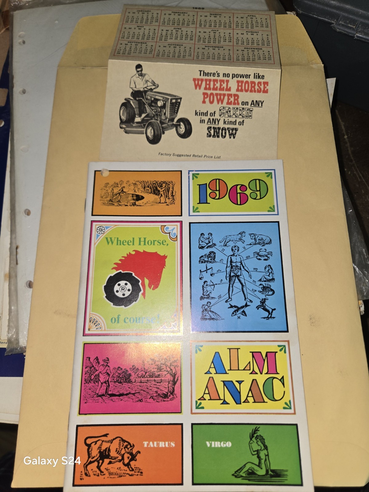 1969 WHEEL HORSE POWER FACTORY SUGGESTED PRICE LISTS AND ALMANAC RARE
