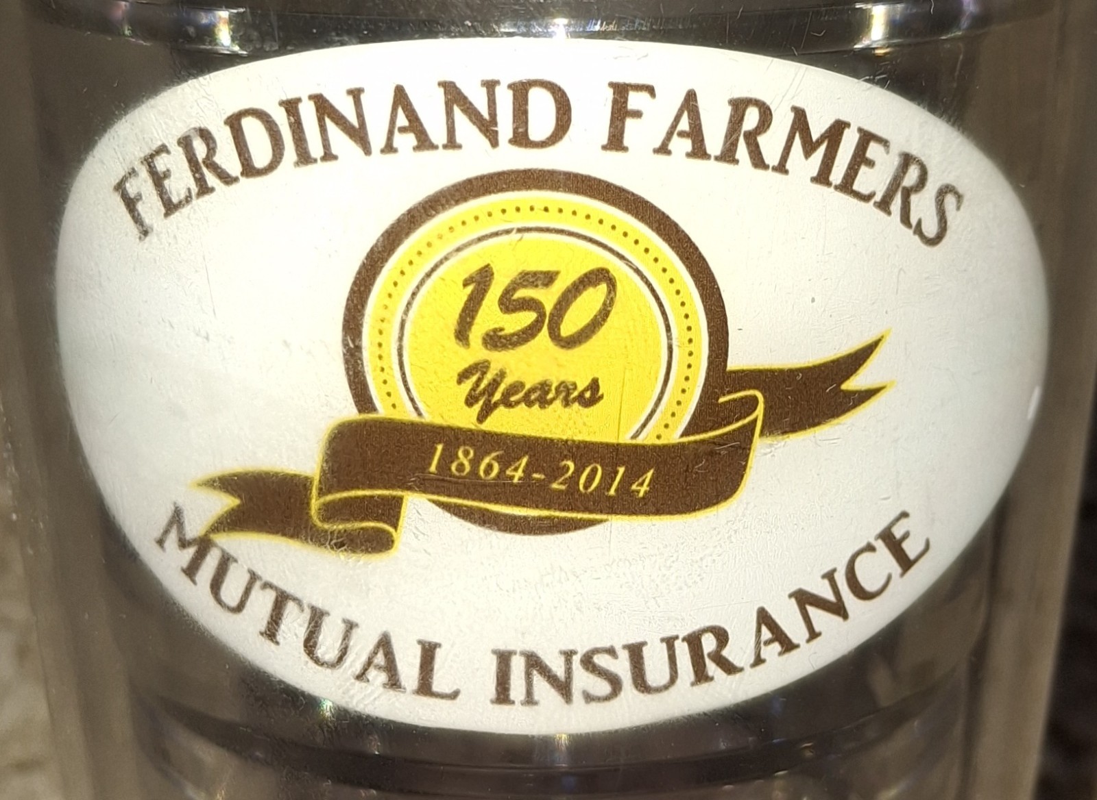 2014 Ferdinand Farmers Mutual Insurance 16 oz Plastic Tumbler Ferdinand Indiana