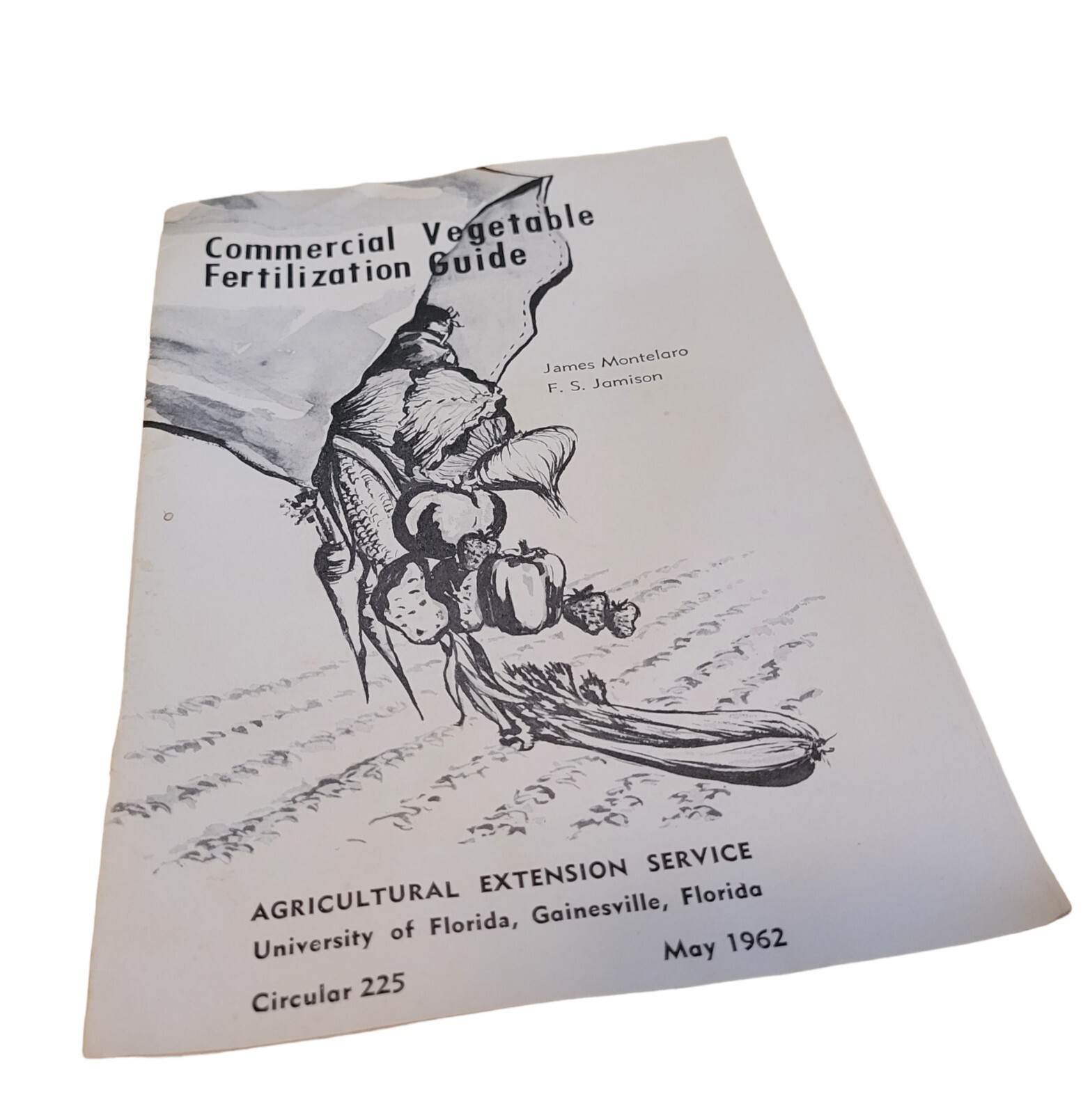Vtg 60&rsquo;s Commercial Vegetable Fertilization Guide Agriculture Booklet 1962