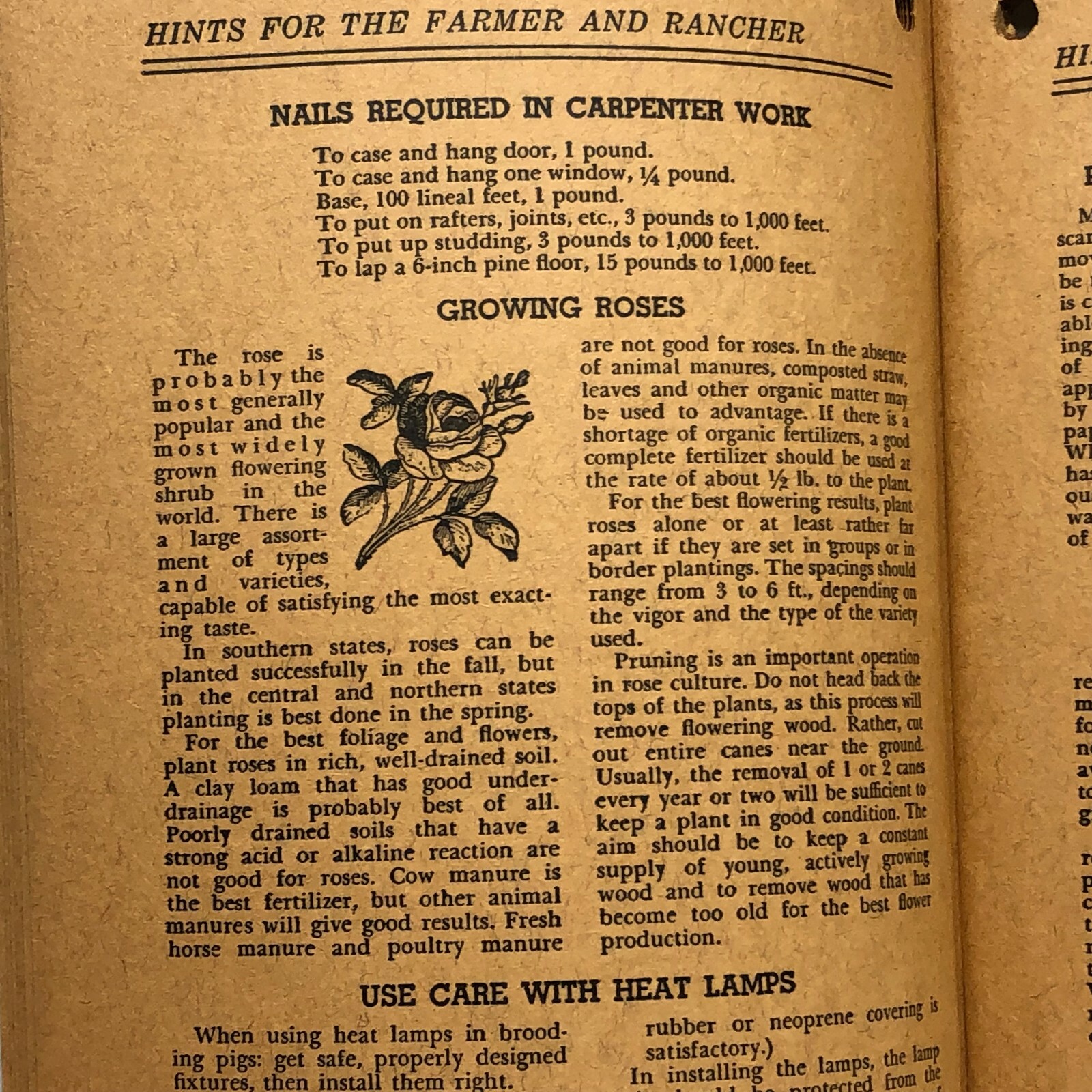 Vintage 1966 532 Hints Farmer and Rancher Almanac Booklet
