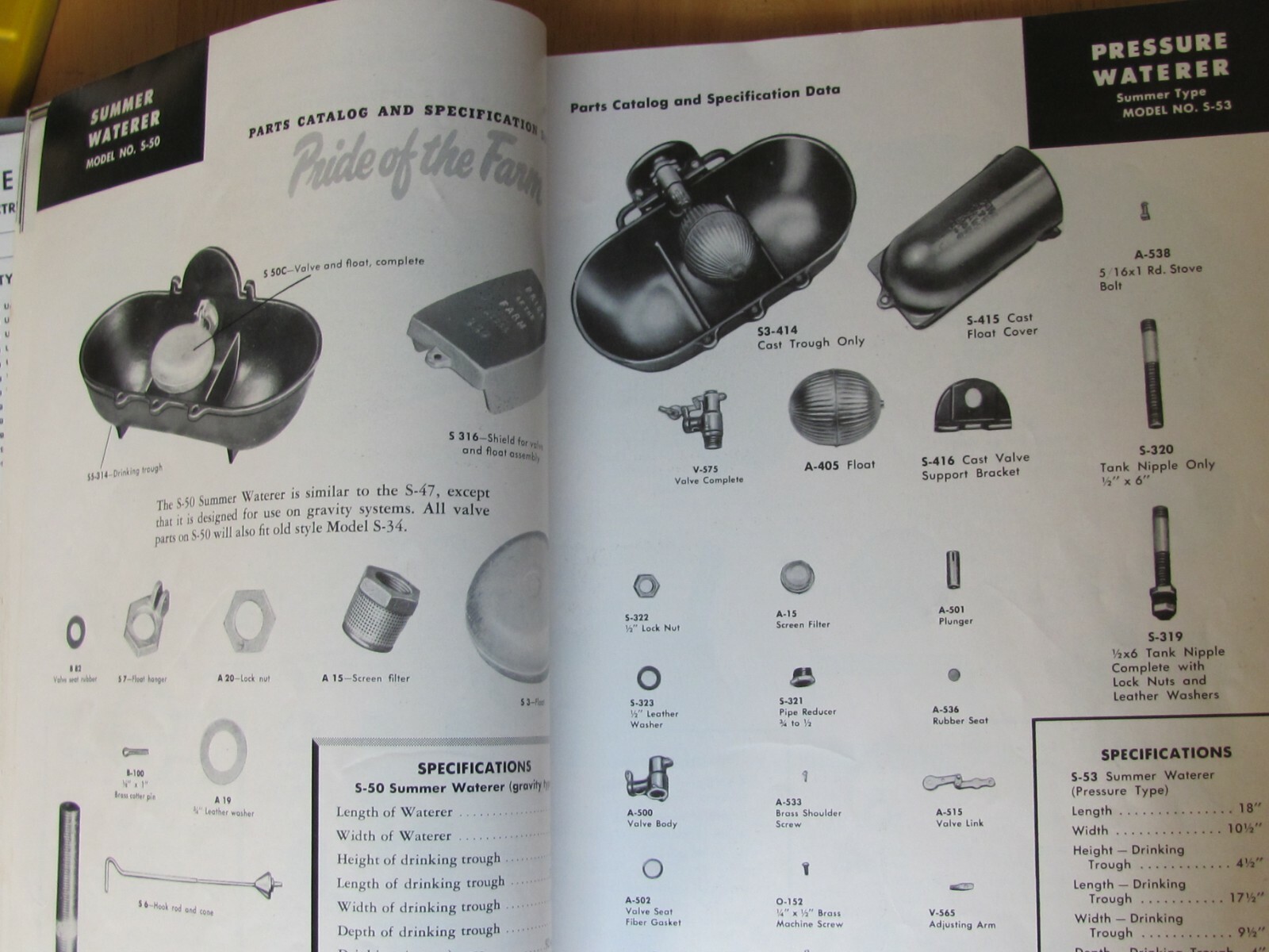 1962 Hawkeye Steel Products Dealer Parts Catalog Farm Feed Equipment