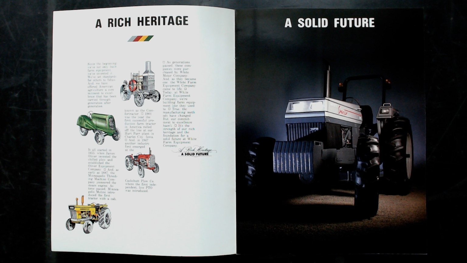White Farm Equipment American Series Tractors Brochure Vintage