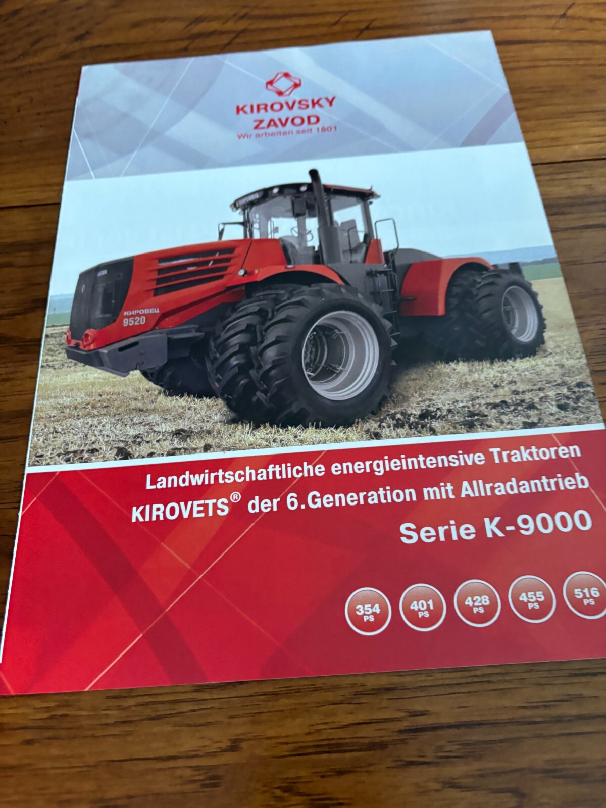 Kirovets K-9000 Series Tractor Brochure FCCA24