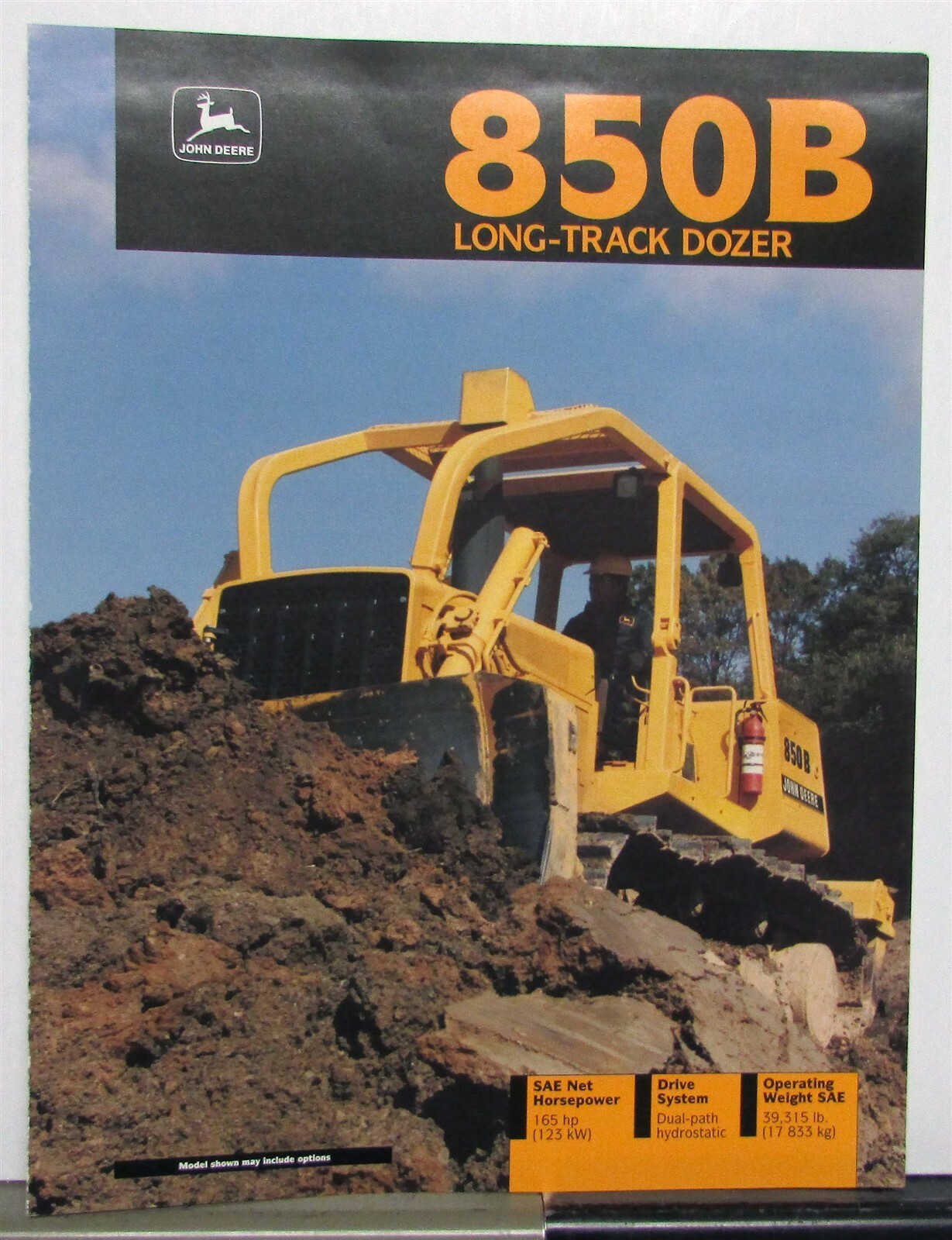 1990s John Deere 850B Dozer Specifications Construction Sale Brochure