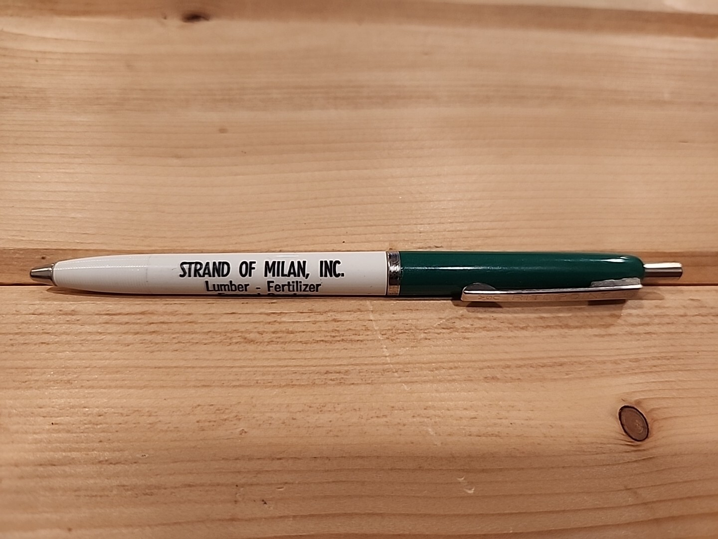 Vtg Strand Of Milan Inc. Pen Lumber Fertilizer Funeral Service Minnesota