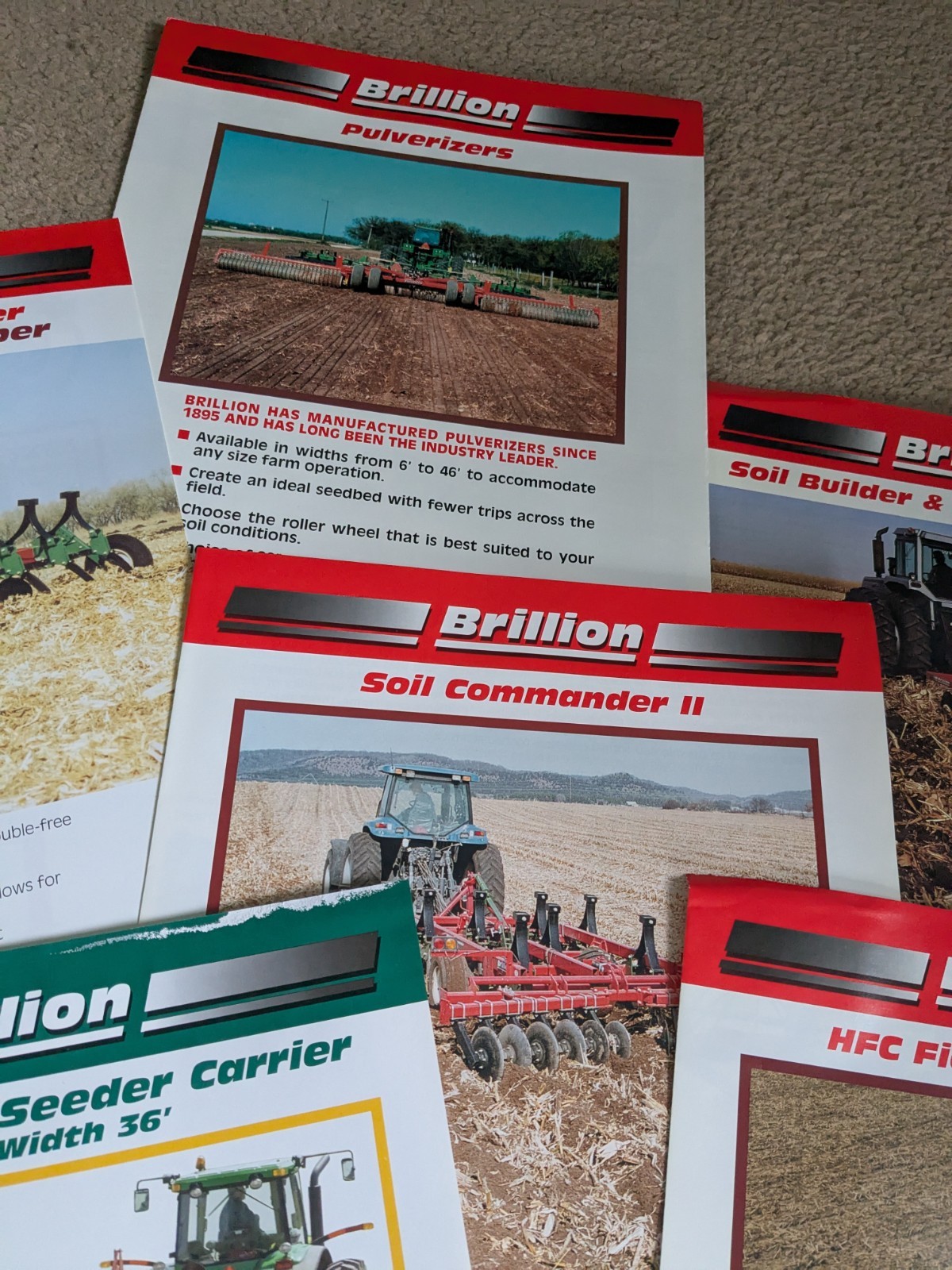 Brillion Iron Works Pamphlet Brochures Lot (1990-2000&rsquo;s?)