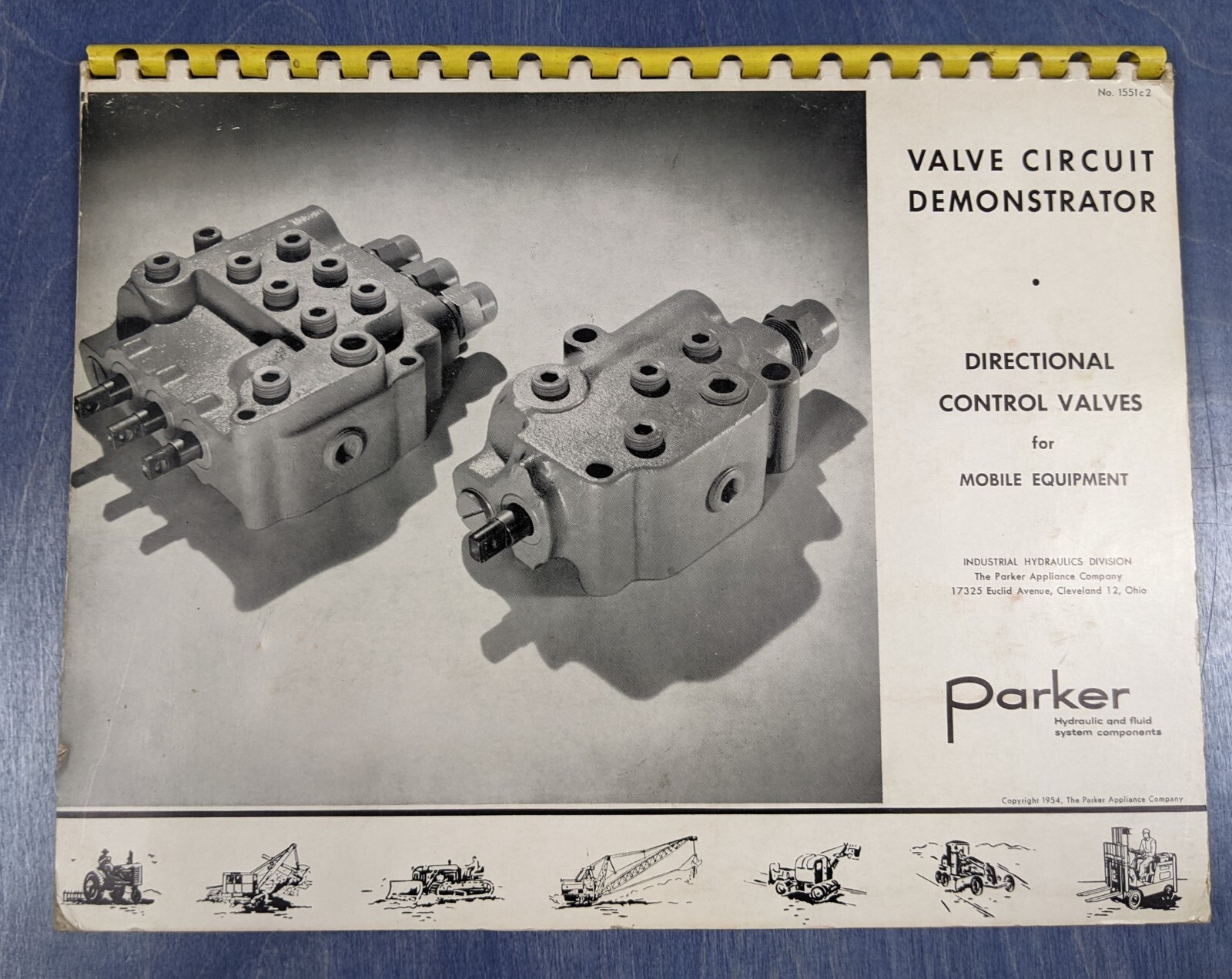 1954 Parker Appliance Hydraulic Valve Circuit Demonstrator Interactive Booklet