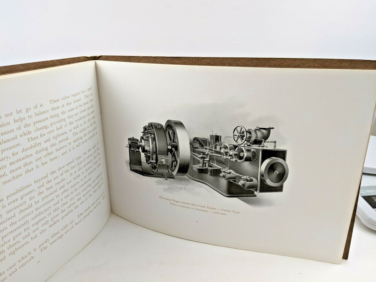 Original 1909 BALL ENGINE CO Erie, PA STEAM ENGINE Side Crank Type TRADE CATALOG