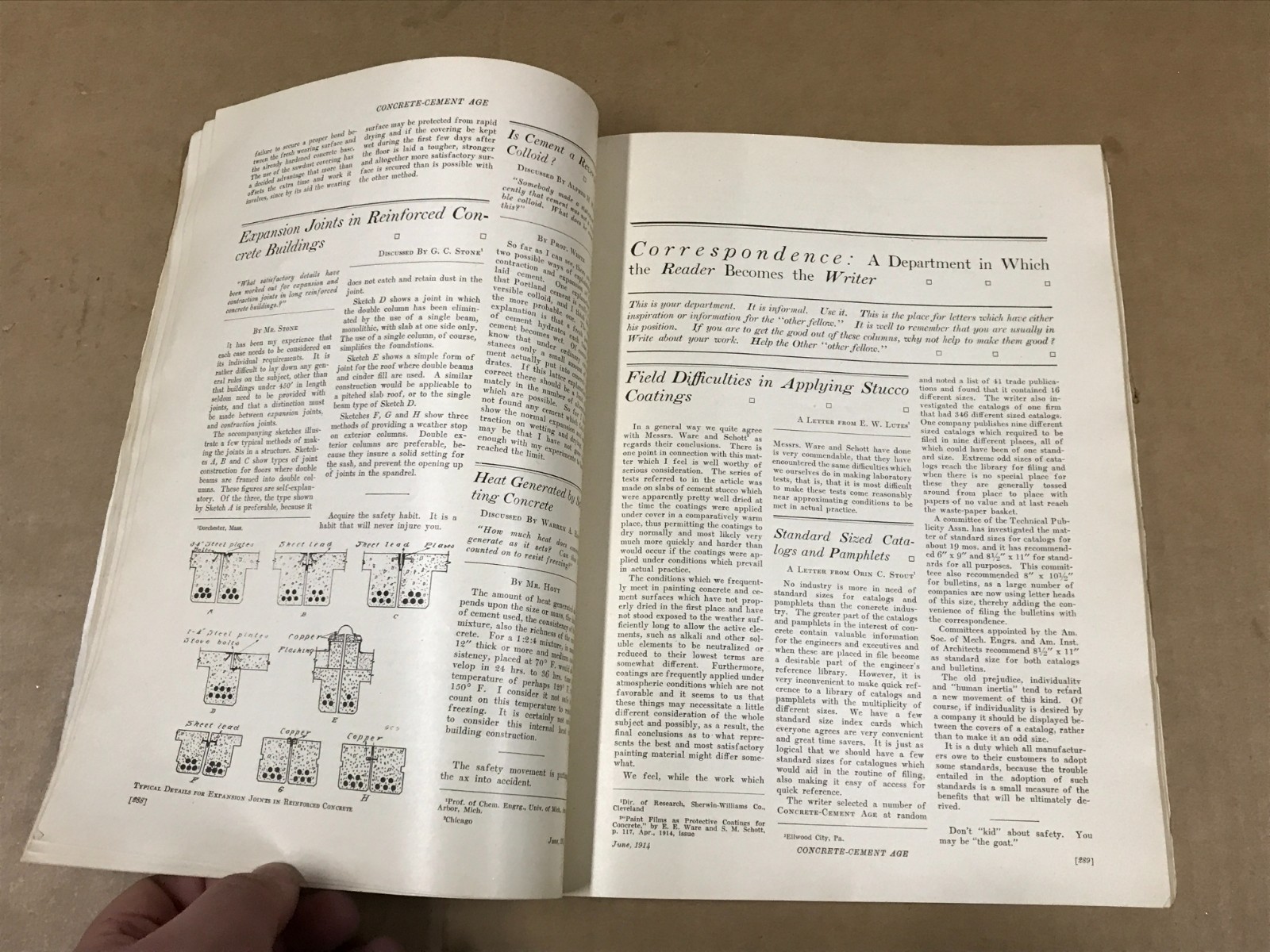 Vintage Concrete-Cement Age – Volume 4 No. 6 – June 1914