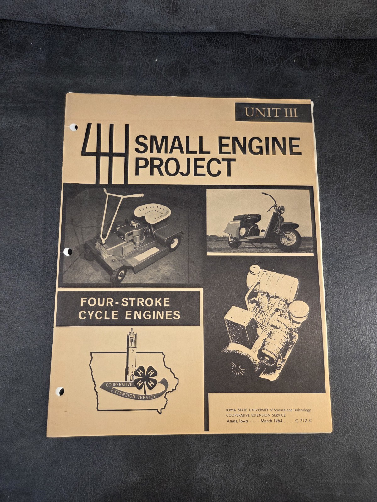 Vintage 1960s 4-H Manual Lot (5) Tractor Small Engine Automotive Safety Iowa