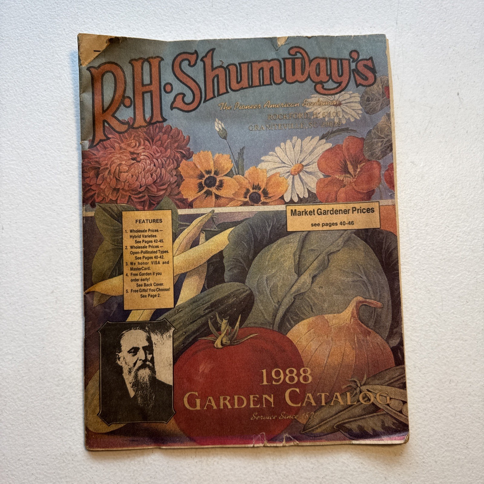 R.H. Shumway’s Seedsman Rockford, Illinois 1988 Garden Catalog Vintage