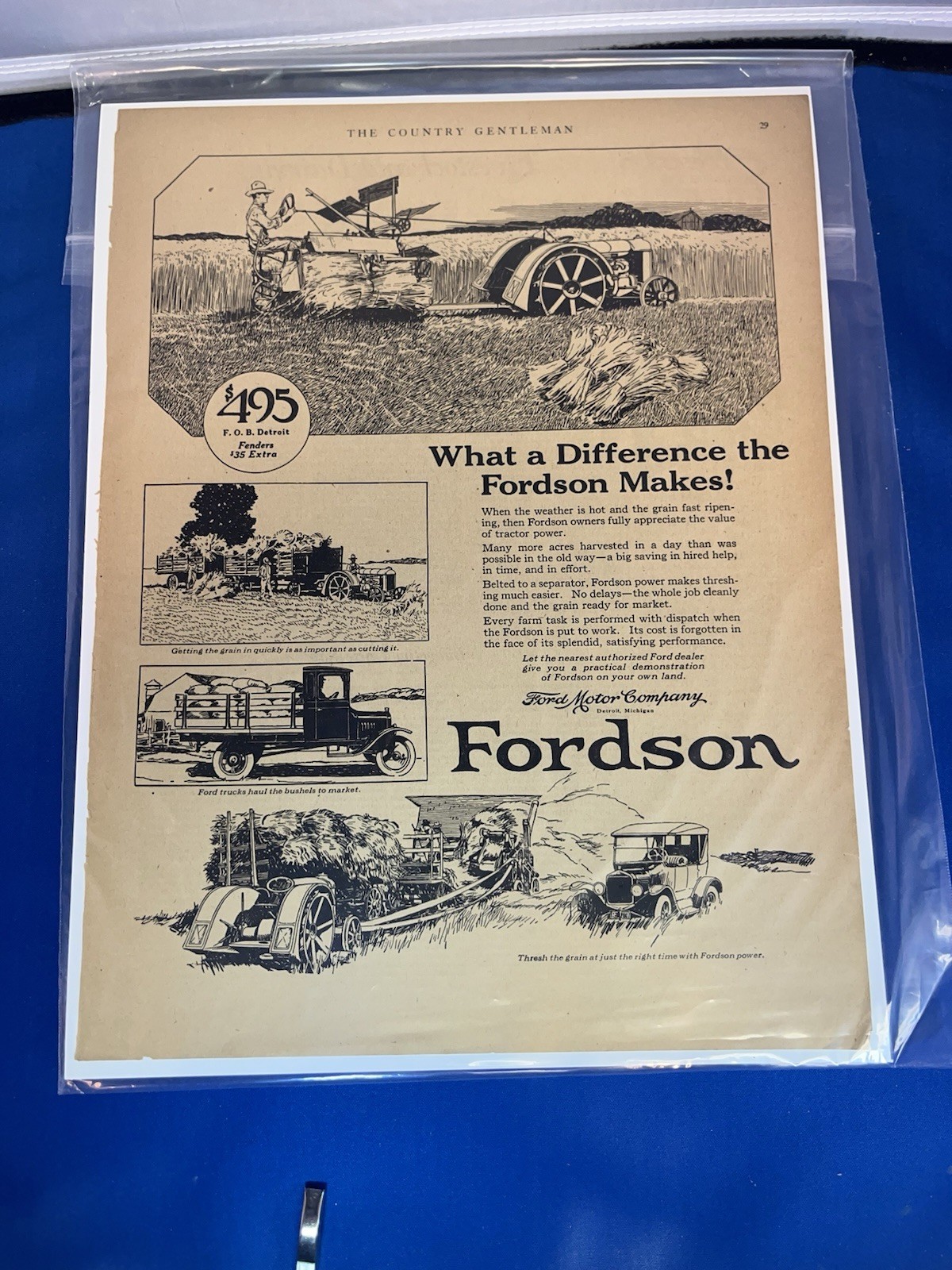 A LOT OF 18 VINTAGE ORIGINAL FARM MACHINE ADS-A MUST LOOK!-1897 TO 1940