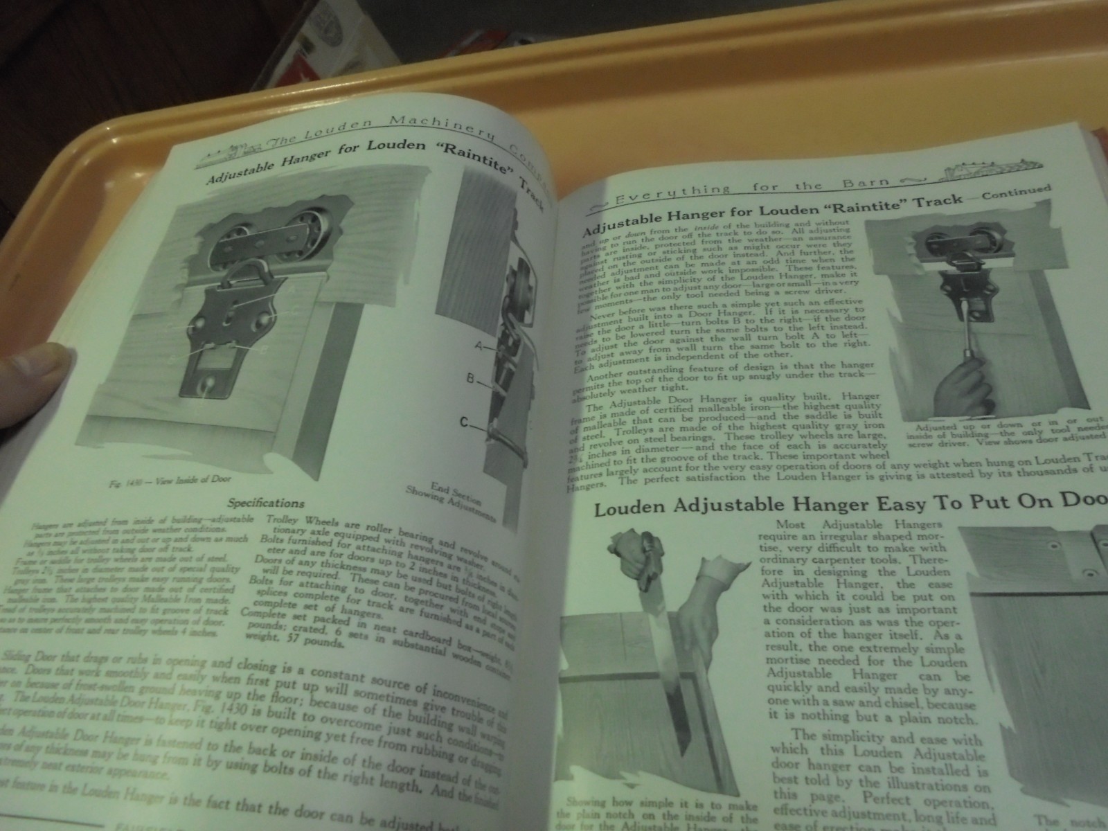 Vintage 1926 Louden Catalog barn, Hog, Dairy equipment