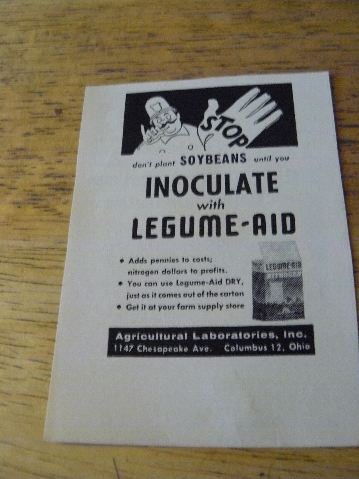 THE FARM QUARTERLY-SPRING 1957-AD- INOCULATE WITH LEGUME-AID / Columbus, OHIO