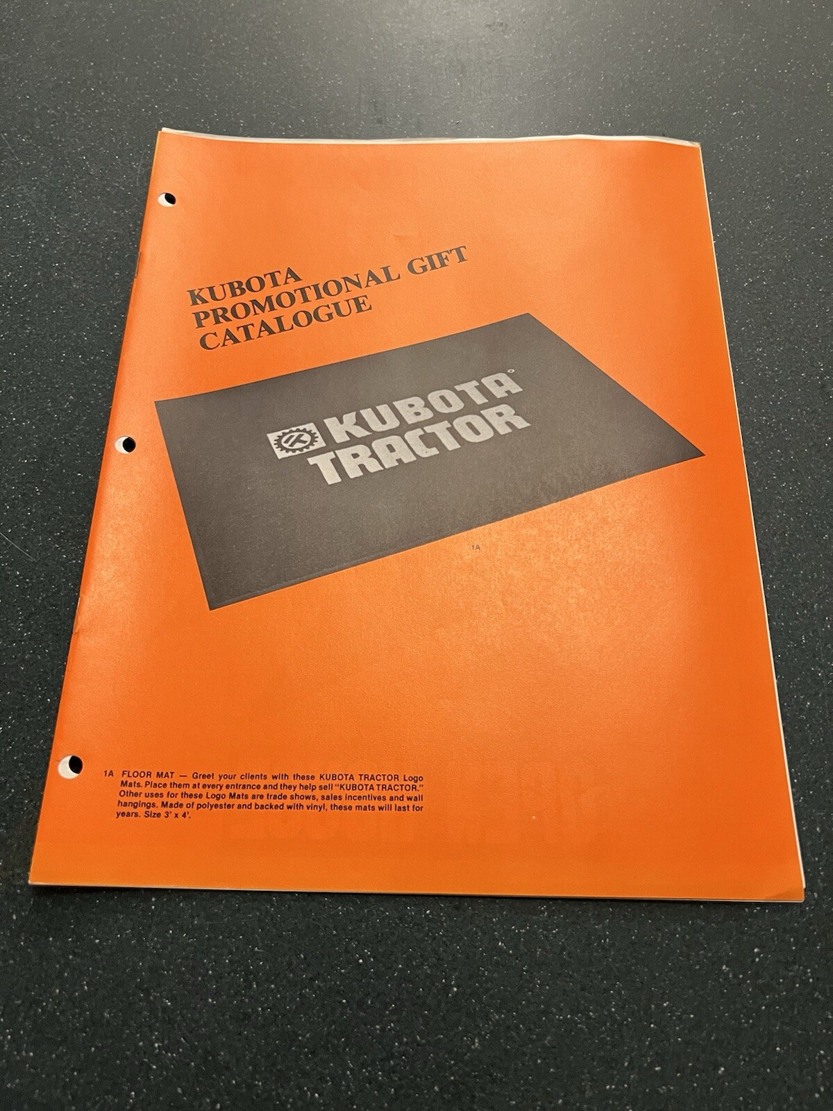 Vintage Original 1985 Kubota Tractor Dealer Promotional Items Catalog