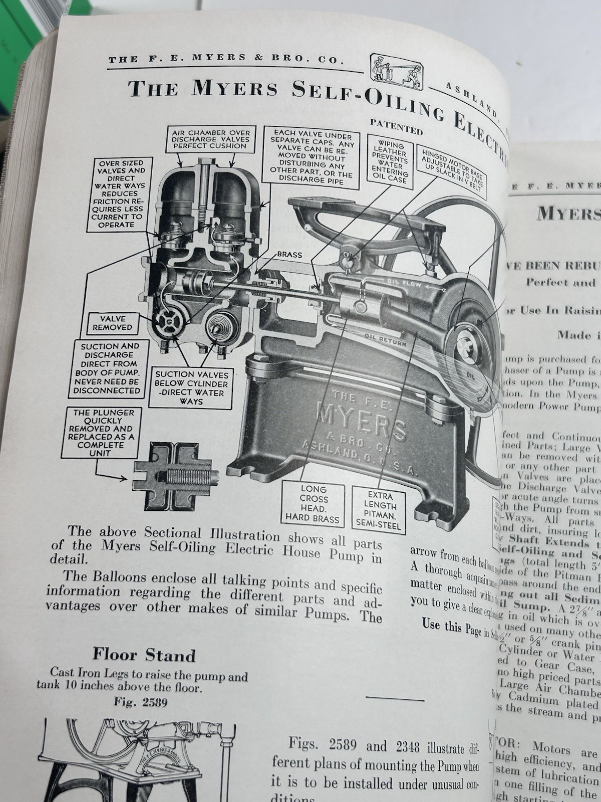 FE Myers Bro Catalog Pumps Water Systems 1938 Ashland Ohio