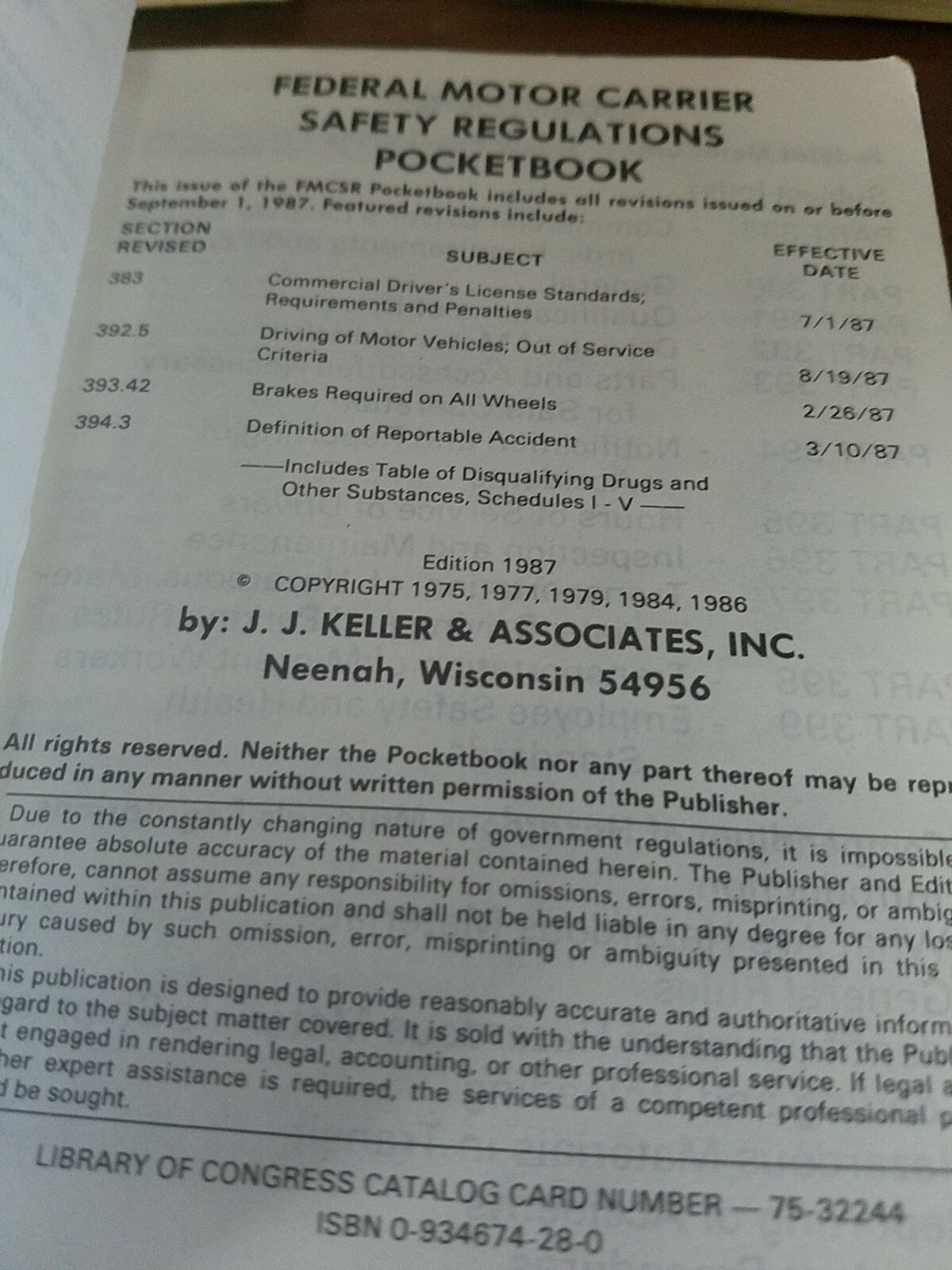 Lot 3 notebook for farm and ranch , federal motor carrier, transceiver