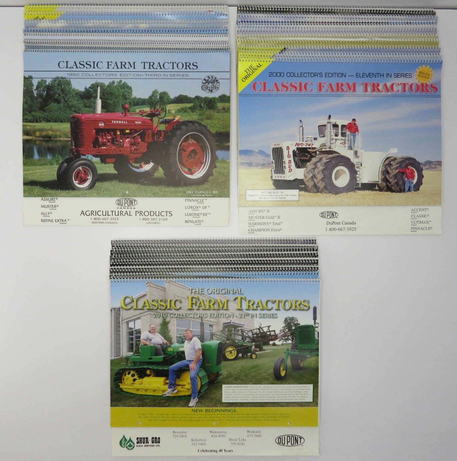 26 Classic Farm Tractors Calendars 3rd-28th Collector&rsquo;s Edition 1992-2017 DuPont