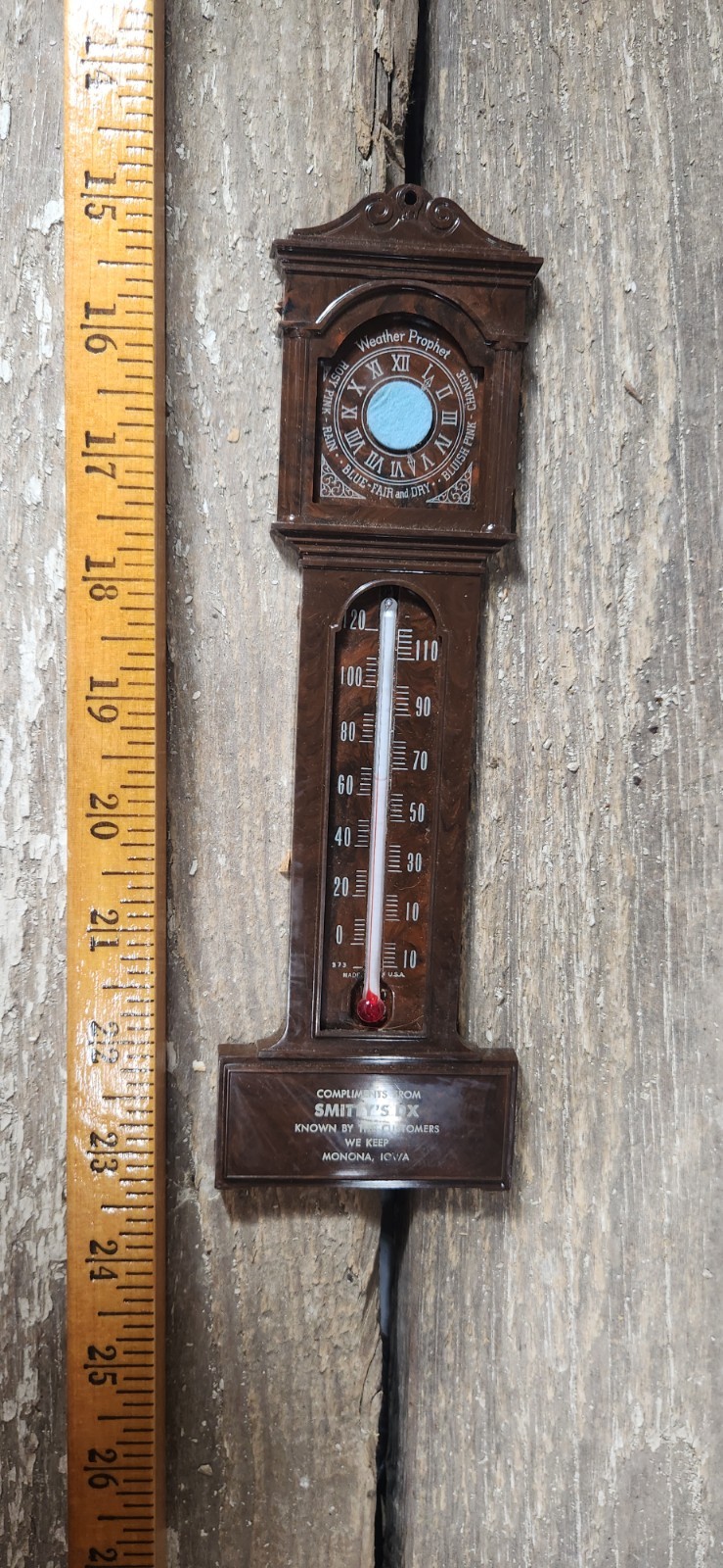 9&Prime; Plastic Thermometer Smitty&rsquo;s Dx « Known By The Customers We Keep » Monona Iowa