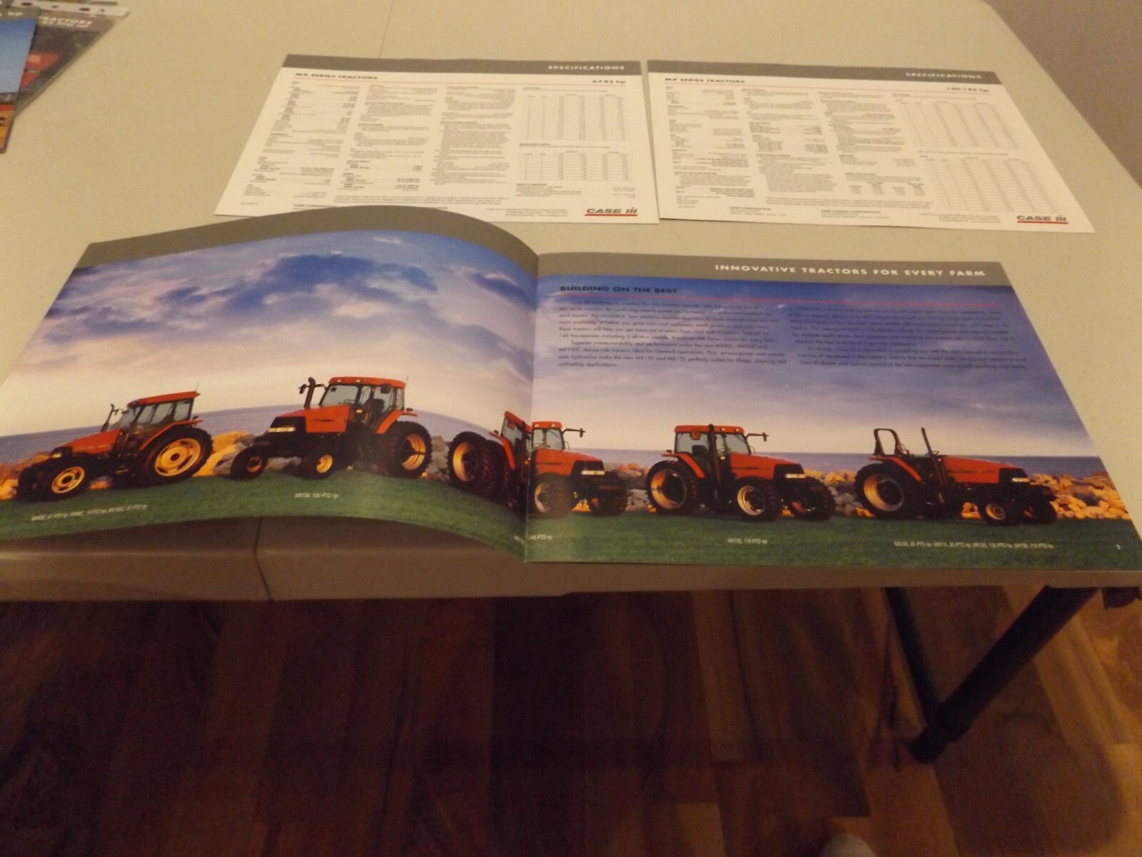3-pc. CASE-IH MX SERIES TRACTORS , LIT # AE-264018, AE-265018, AE 293068