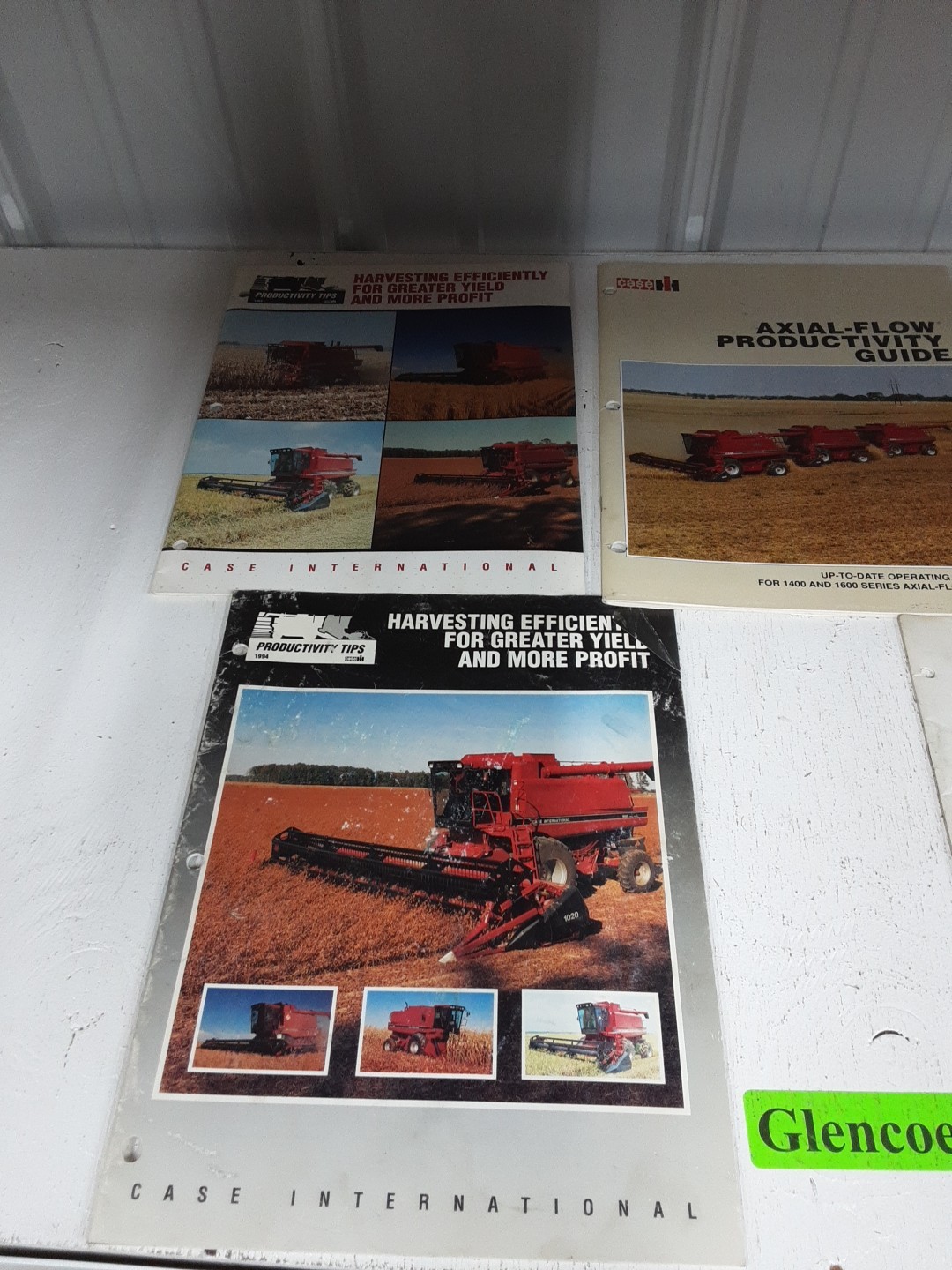 Original Case IH Productivity Tips Flyers For Harvesting Efficiency