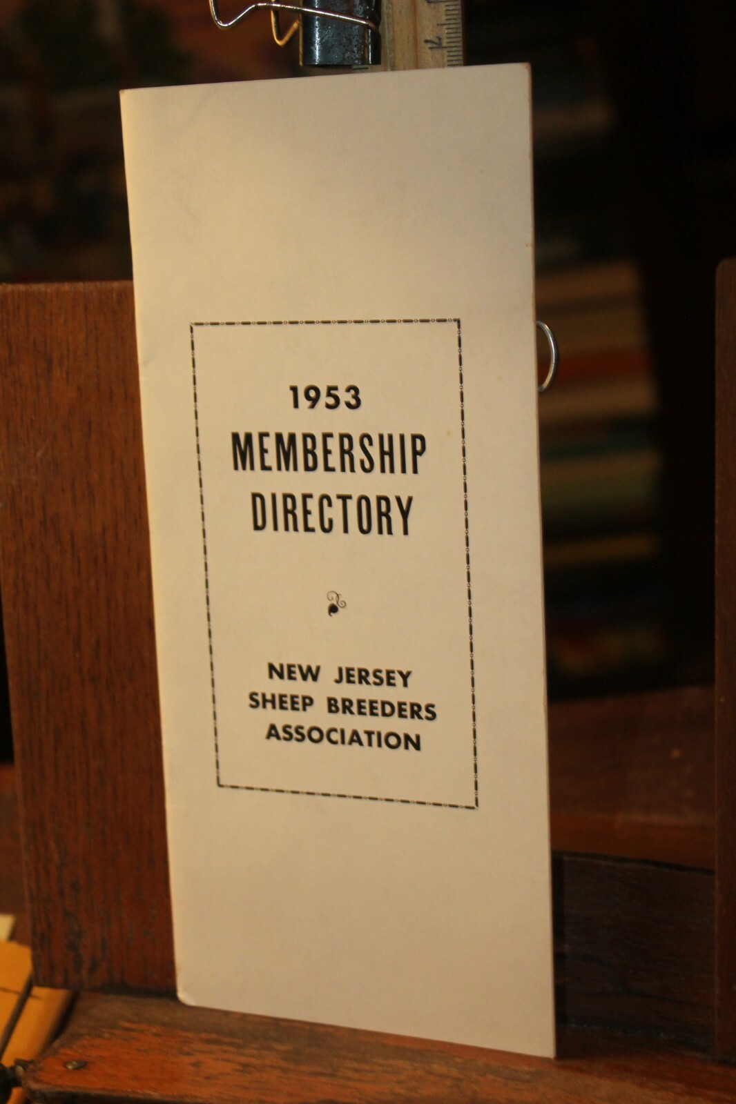 Vintage 1953 New Jersey Sheep Breeders&rsquo; Association Membership Directory