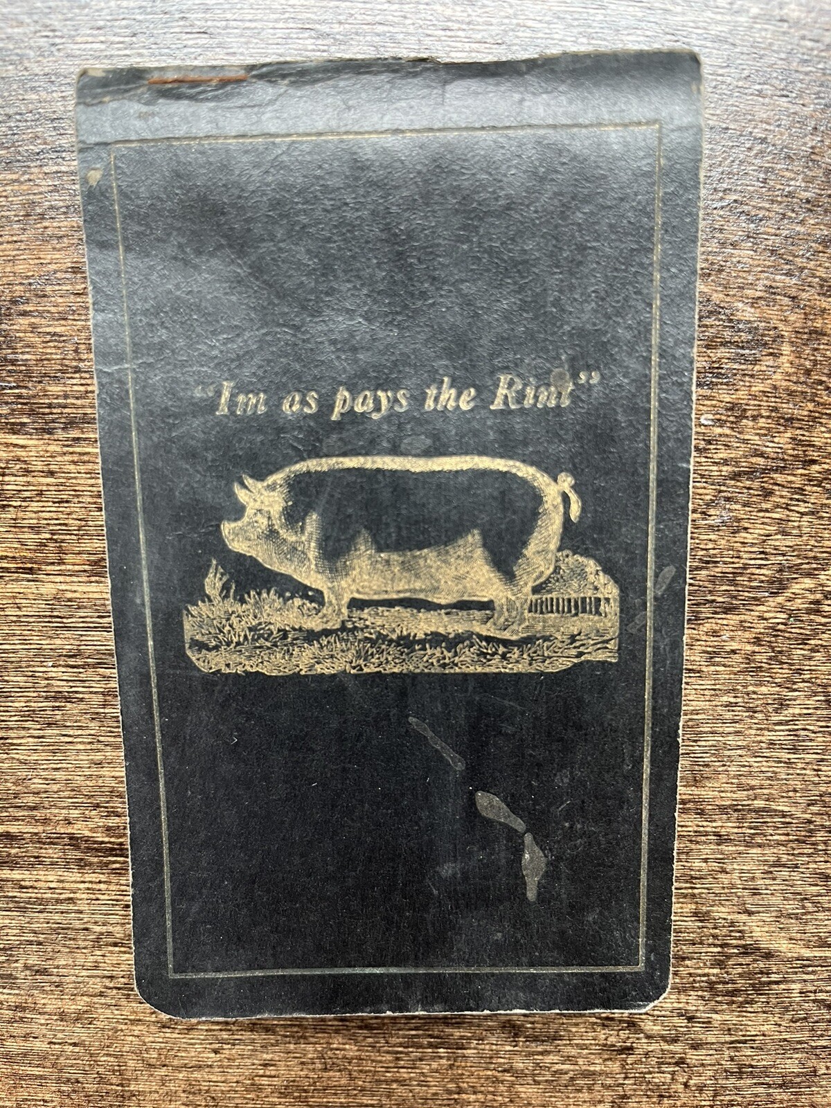 antique farming expense record logbook with nice illustrations inside Ledger