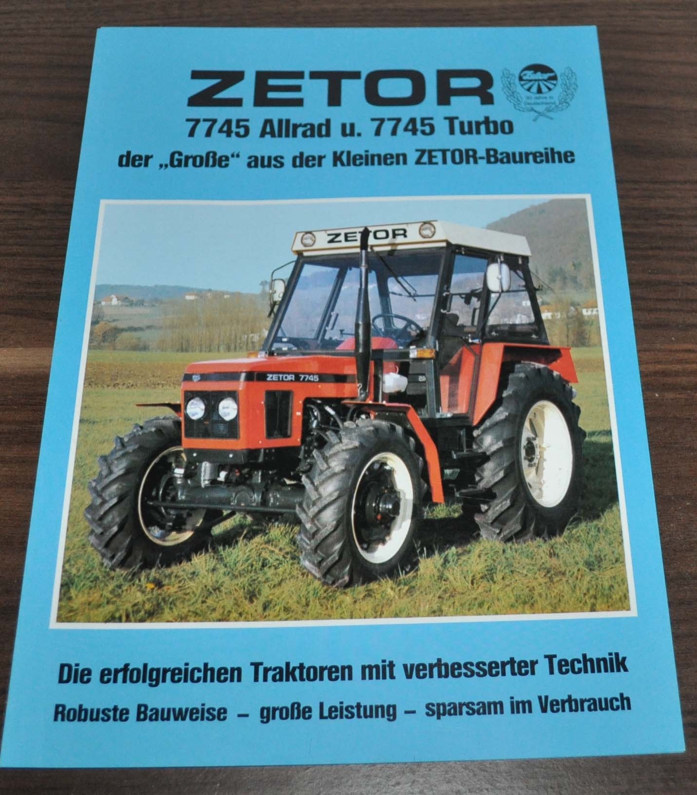 Zetor 7745 Allard Turbo Tractor Specification Brochure Prospekt