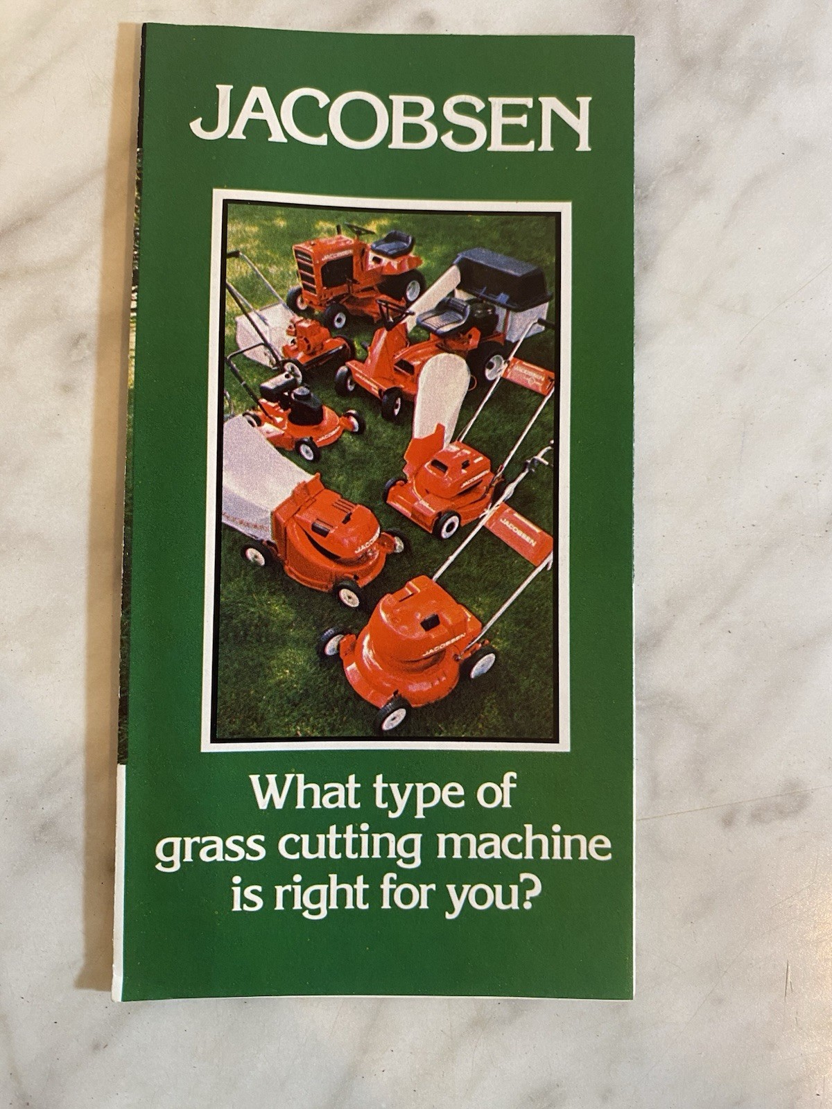 Vintage Jacobsen Grass Cutting Machine Advertising Brochure 1977 Agriculture