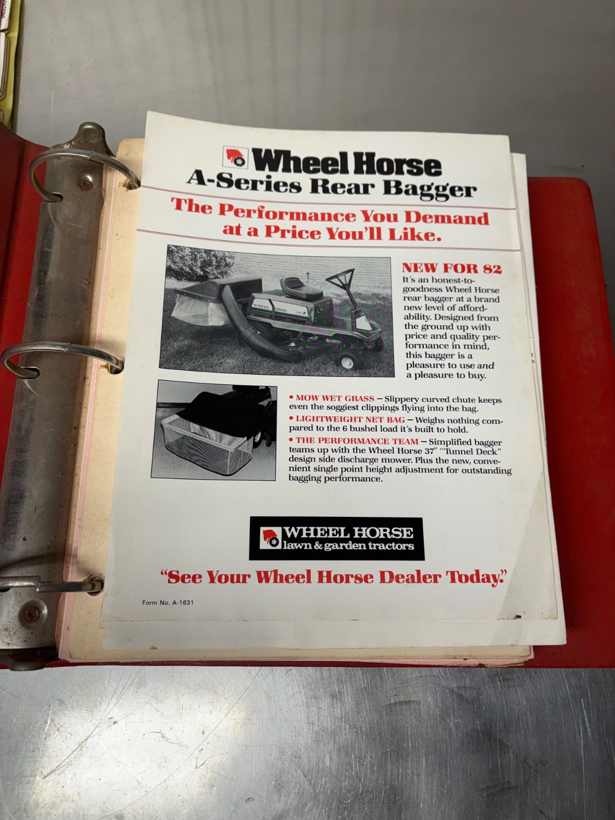 VIntage Wheel Horse Dealer Sales Guide Manual Attachment Guides & Brochures