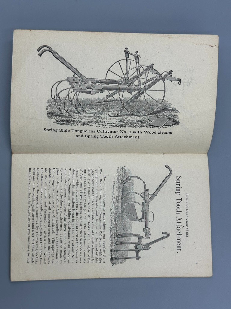 c 1890 Long & Allstatter Rake Cultivator FARM ADVERTISING Catalog HAMILTON Ohio
