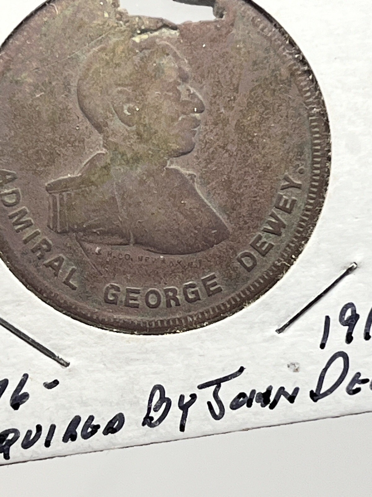 Antique Adv Token Coin SYRACUSE CHILLED PLOW Co. NY-Bought in 1910 By JOHN DEERE