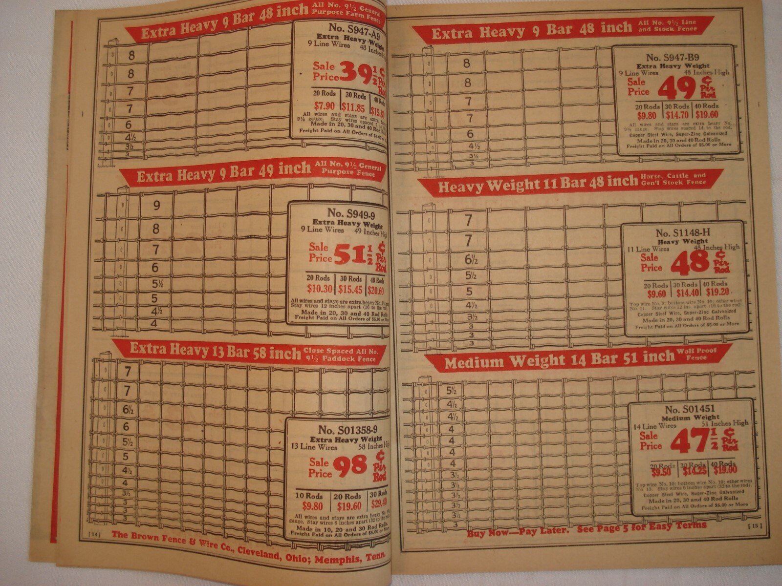 SPRING SUMMER 1931 CATALOG BROWN FENCE & WIRE BARGAINS TREASURE CHEST