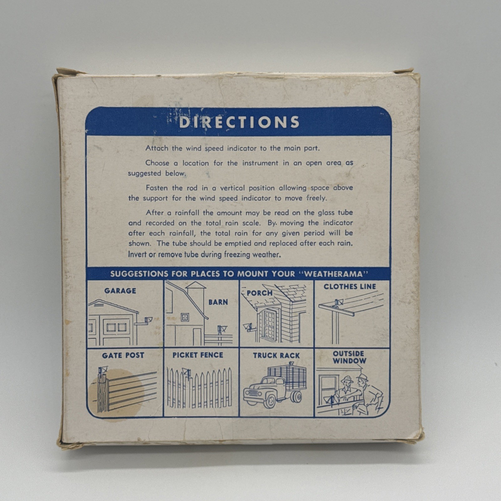 VINTAGE Weatherama 5-in-1 Weather Station NOS NIB Kensington KSCo-op Henry Field