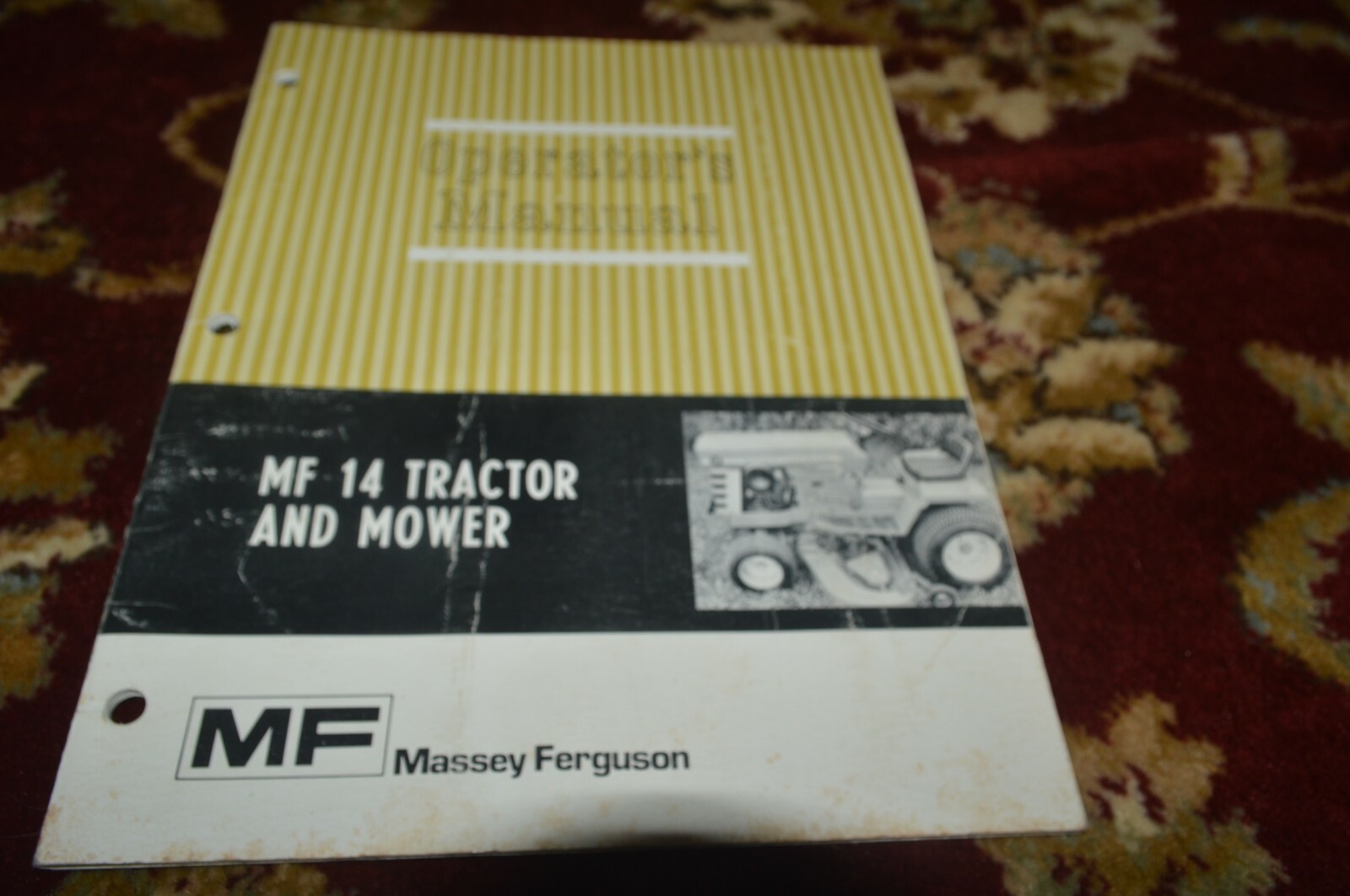 Massey Ferguson 14 Garden Tractor Operator&rsquo;s Manual CGPA