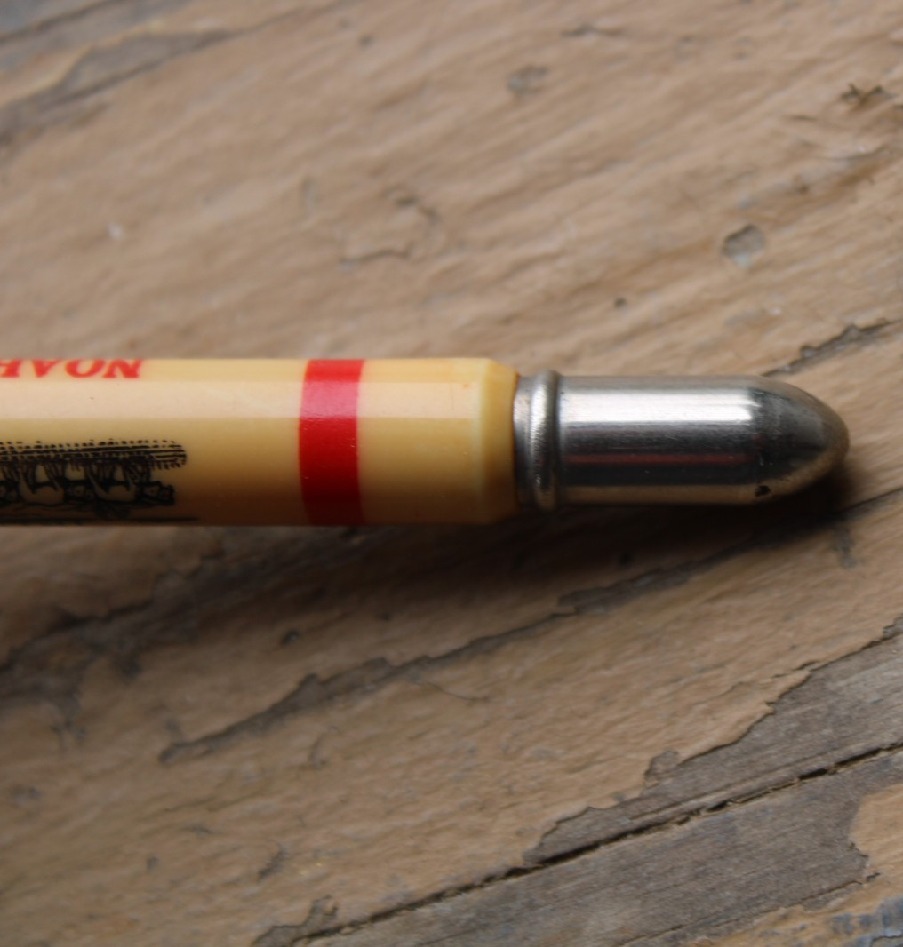 COVER WAGON GRAPHIC 1950s NOAH YODER HARNESS REPAIR Old Kalona IA Bullet Pencil