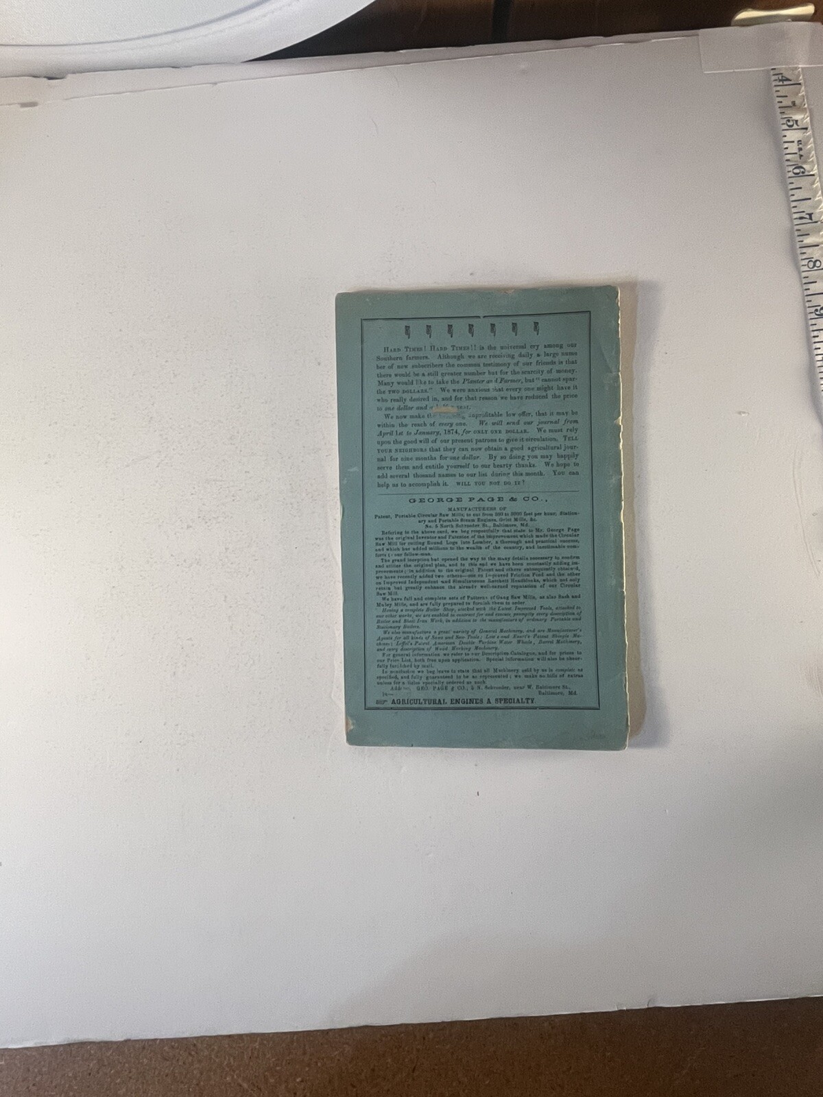 Antique Agriculture Booklets 1926 Fall Bulletin & 1873 Southern Planter & Farm