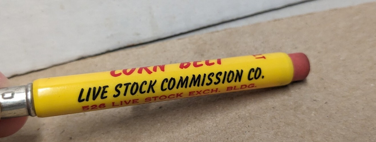 Vintage Corn Belt Livestock Commission Co Omaha Nebraska NE Bullet Pencil