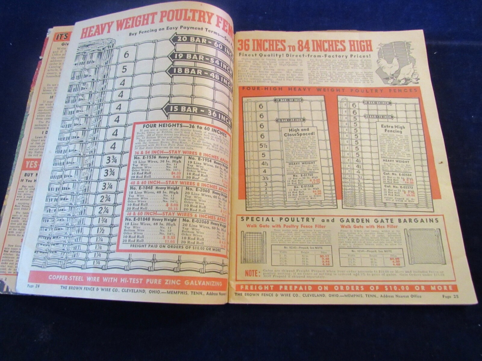 1942 Brown Fence & Wire Catalog Spring Summer Cleveland 132p Tackle Farming C203