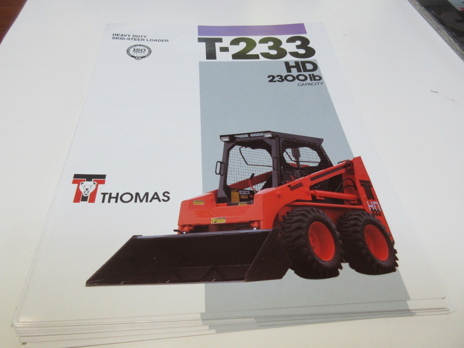 Thomas T-233 Skid Steer Loader Brochure 4 pages