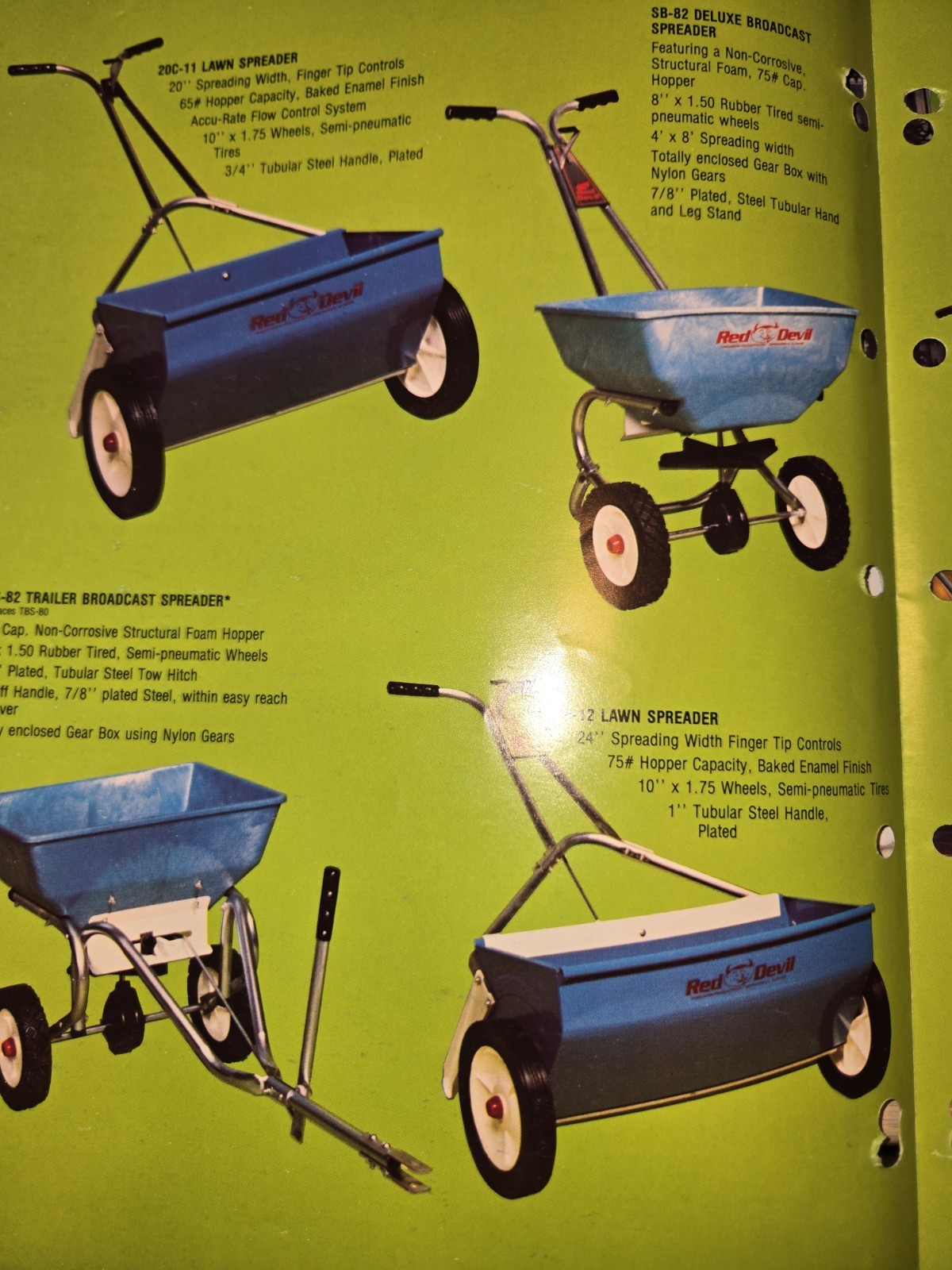 PRECISION PRODUCTS « THE GREEN KEEPERS » SPREADERS AND SWEEPERS BROCHURES