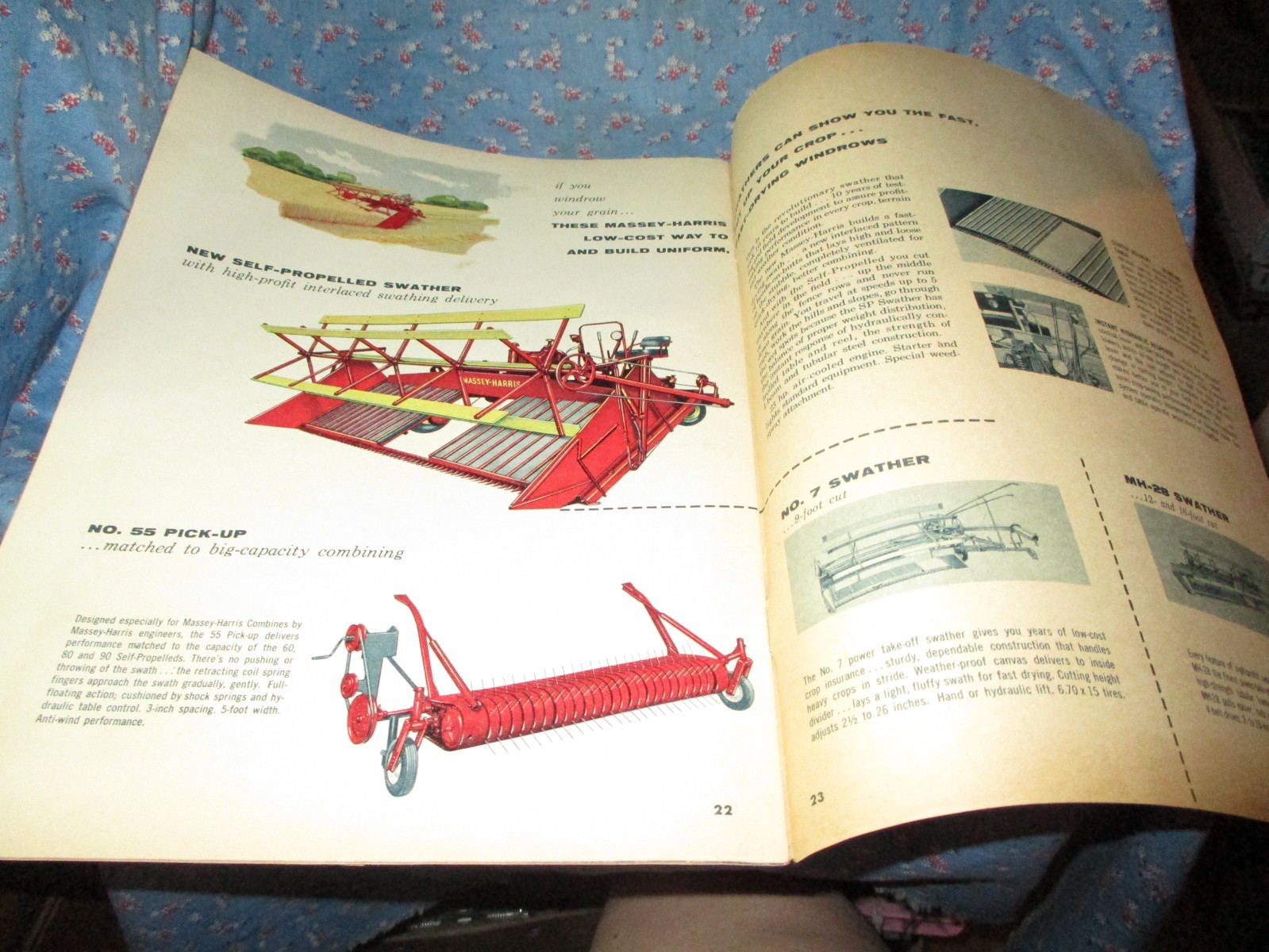 Massely-Harris Profit Maker Combines Pamphlet 24 Pg Schliefs Little City St Paul