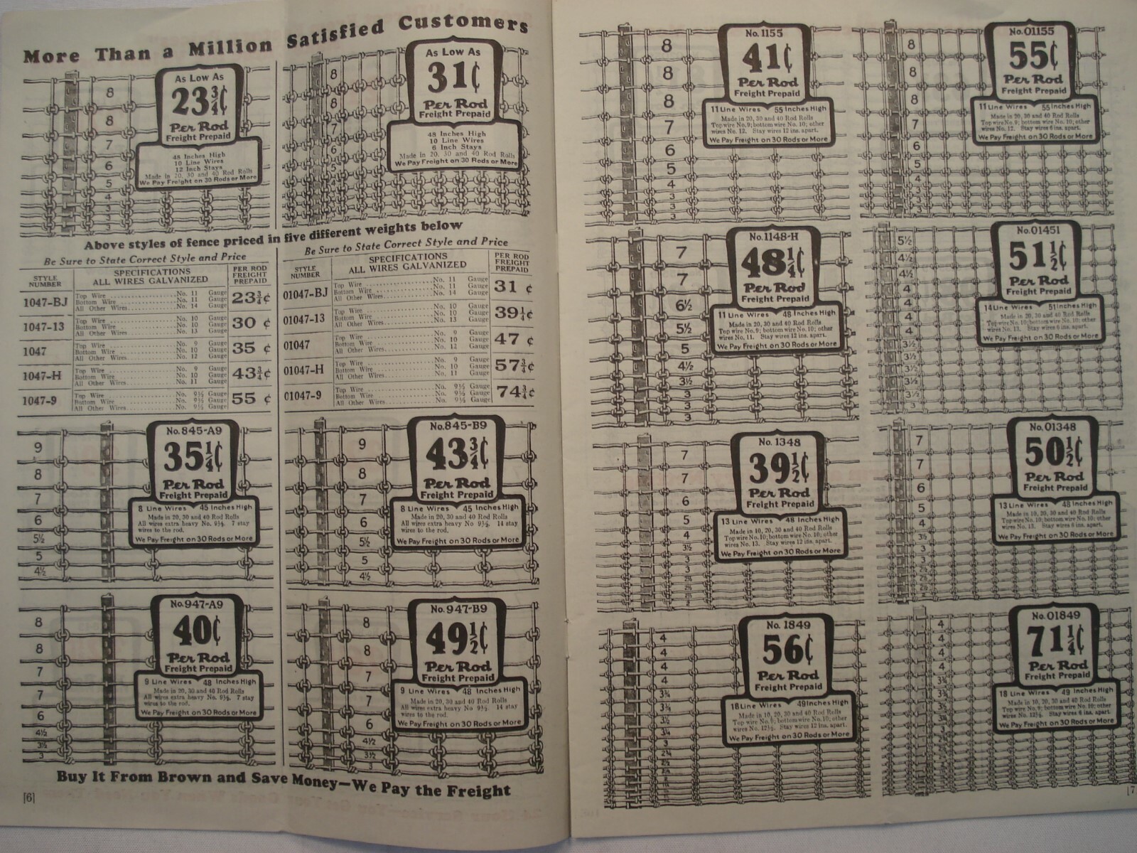 JIM BROWN&rsquo;S 1928 NEW FALL BARGAINS CATALOG BROWN&rsquo;S FENCE & GATE CLEVELAND OHIO