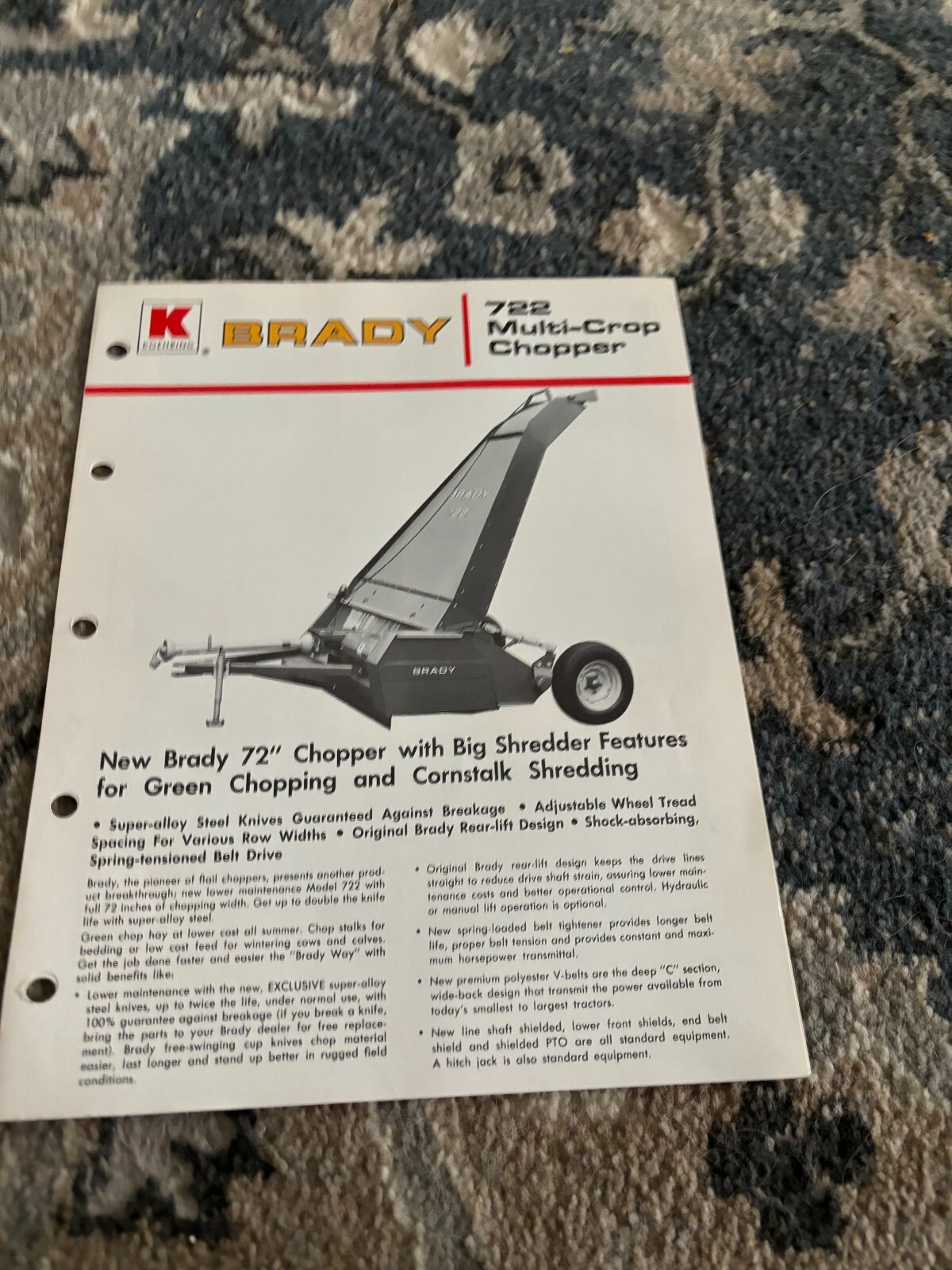 Fox Brady 722 Multi Crop Chopper Brochure FCCA24