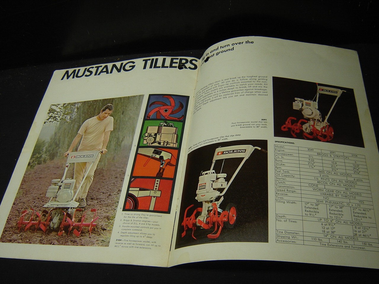 Vintage Lawn & Garden Bolens Huskys Riding Lawn Mower Brochure