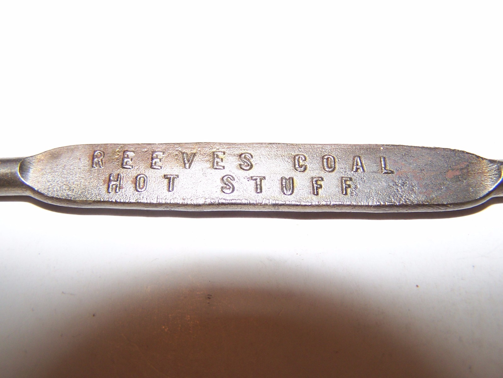 Old REEVES COAL Milk Bottle Opener Steam Tractor Hit Miss Gas Engine Oiler NICE!