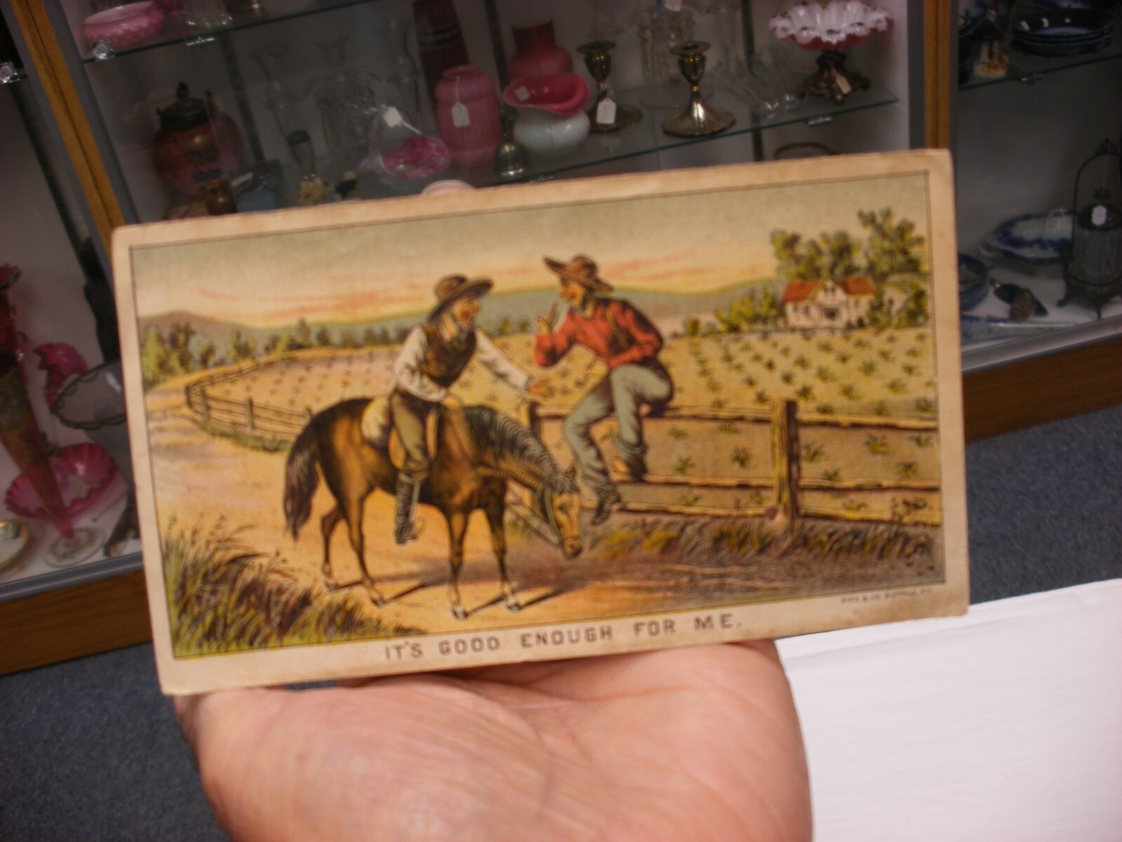Vintage Farm Farming Equipment Trade Card – Tait Wire Check Rower
